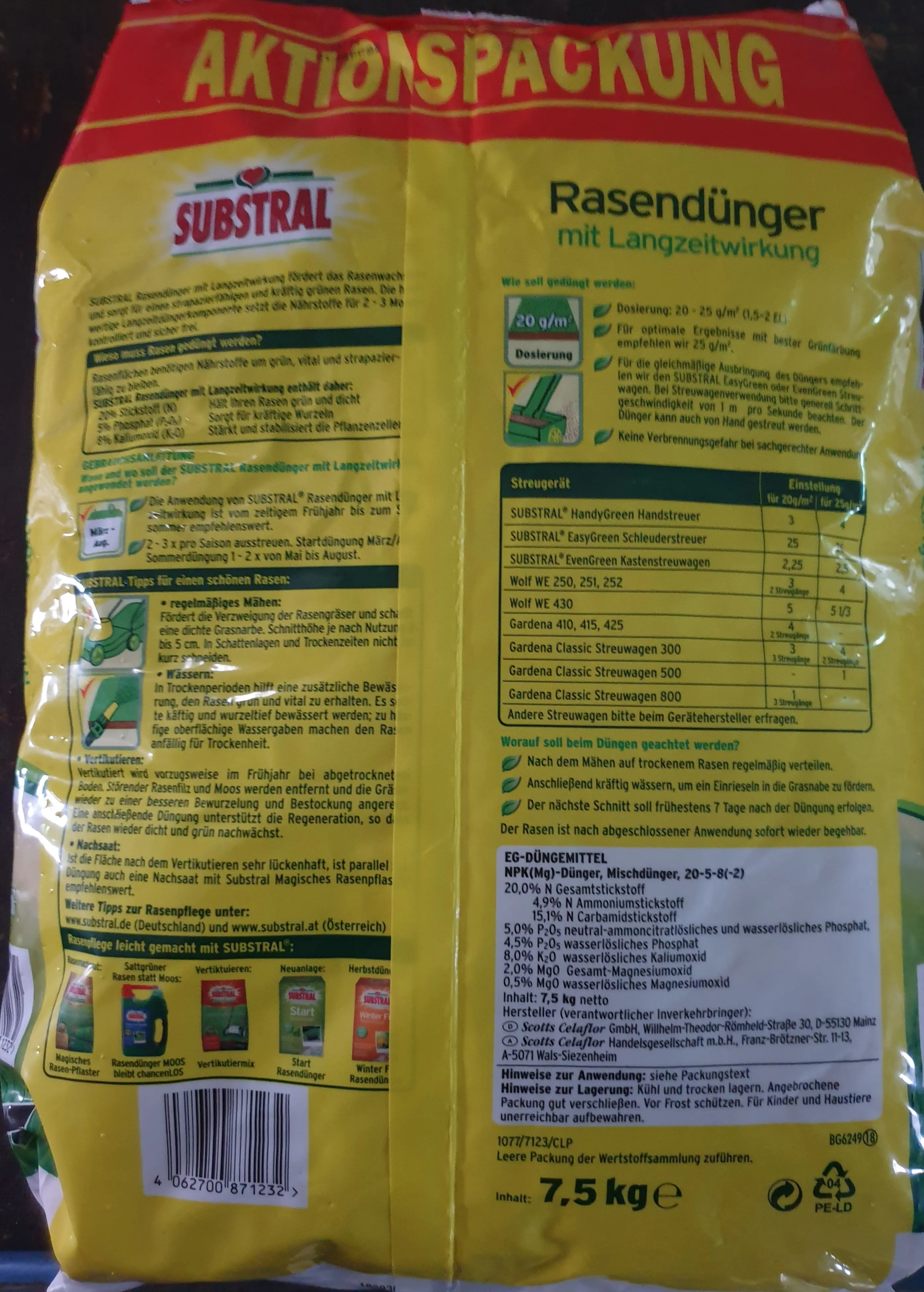 Substral Rasendünger 7,5 kg