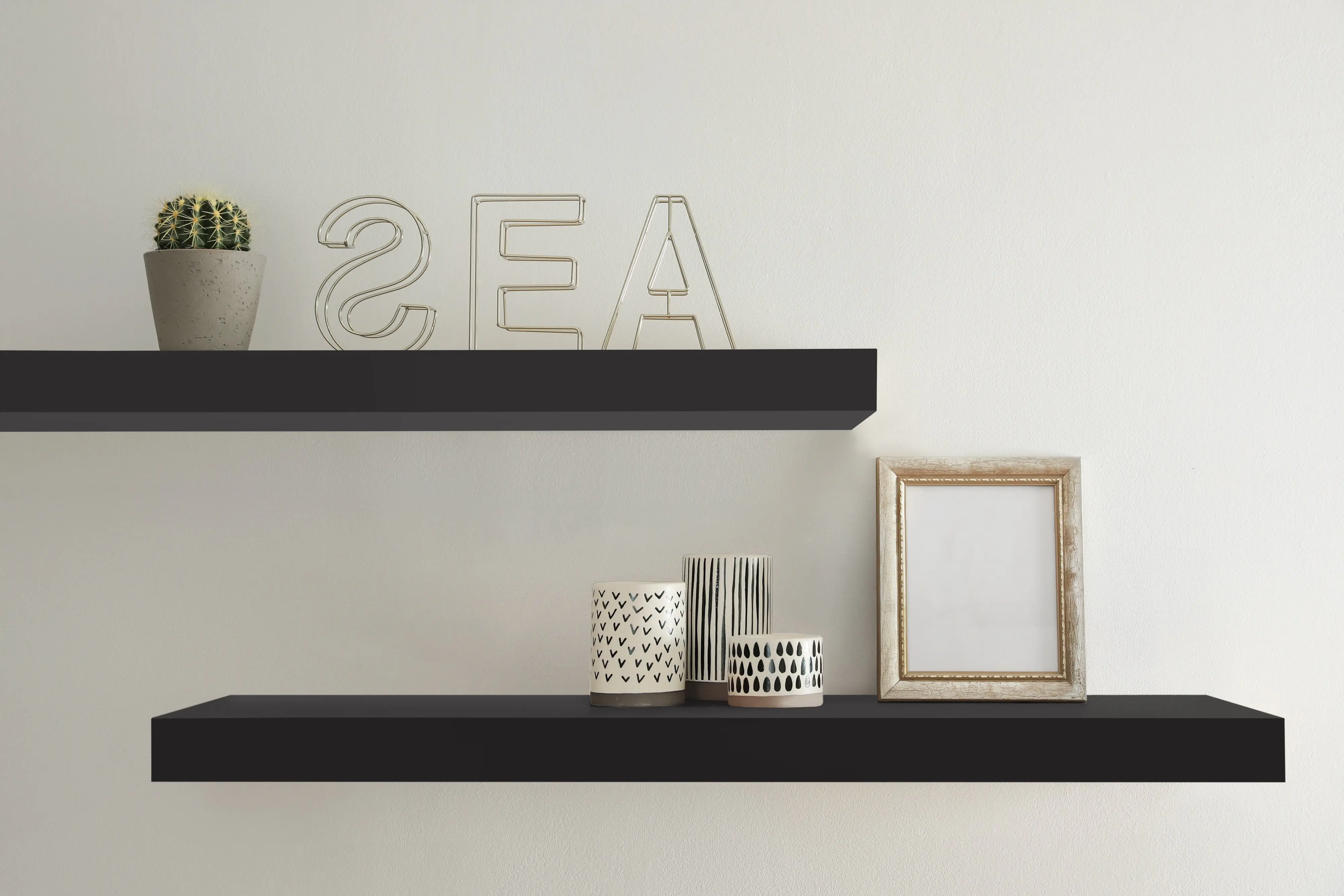 Dolle Wandregal 115 x 25 cm 50 mm schwarz