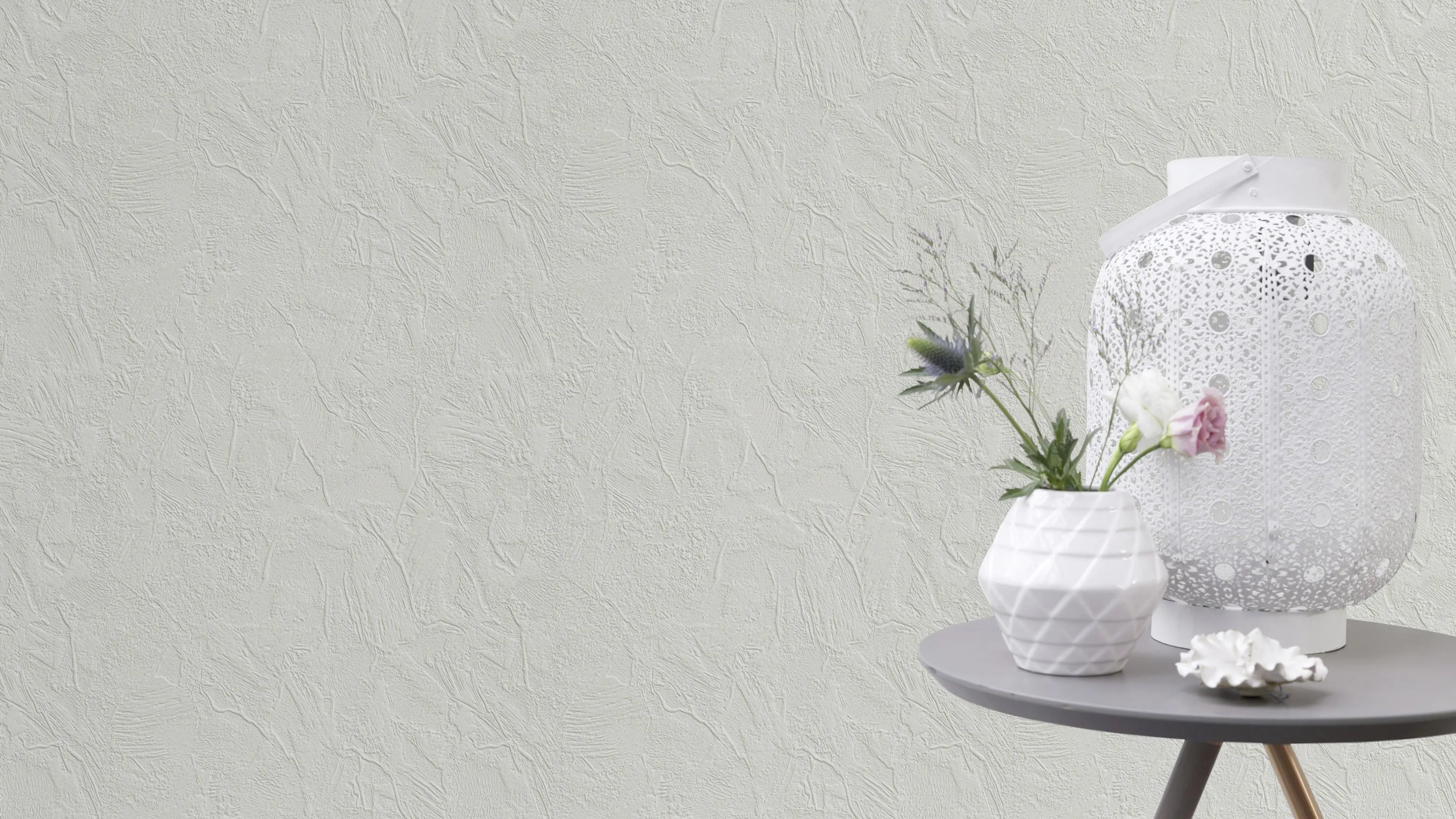 Rasch Vliestapete 818222 Selection uni weiß 10,05 x 0,53 m