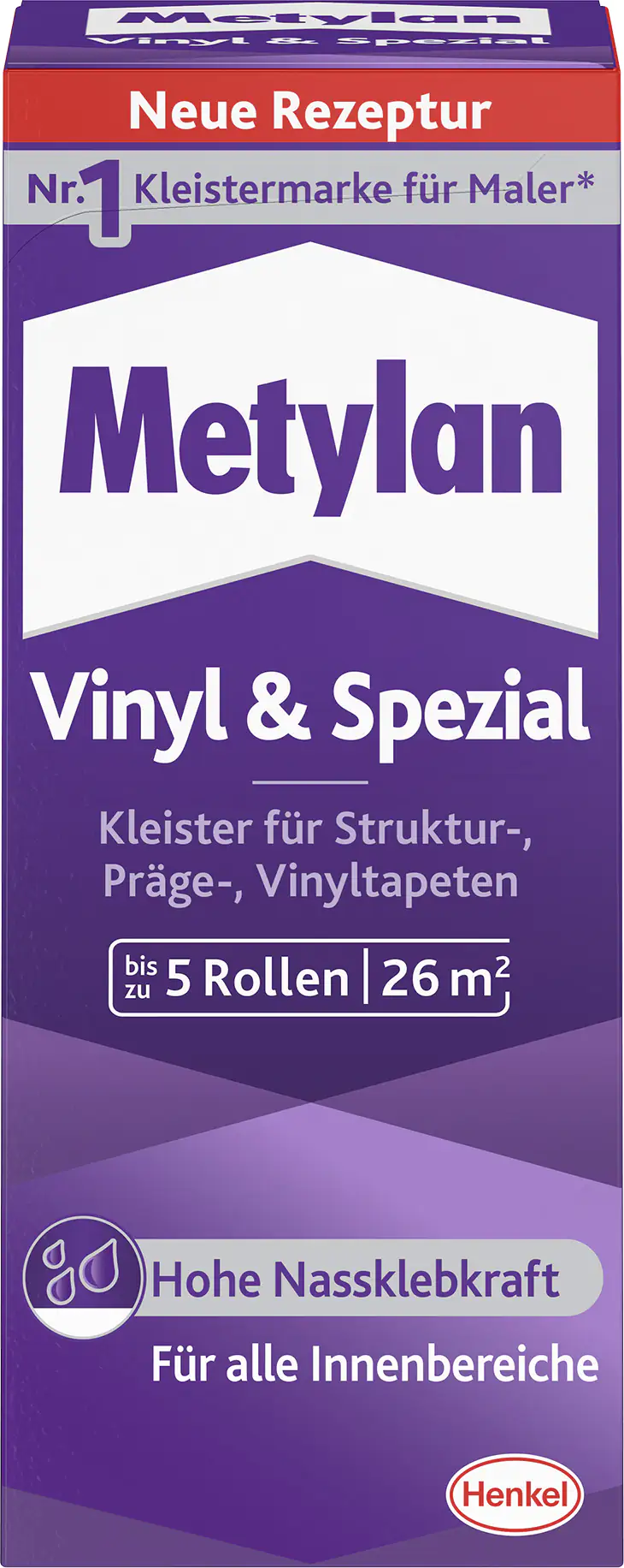 Metylan Vinyl & Spezial Tapetenkleister 180 g Paket, trocknet transparent Metylan Vinyl & Spezial Tapetenkleister 180 g Paket, trocknet transparent