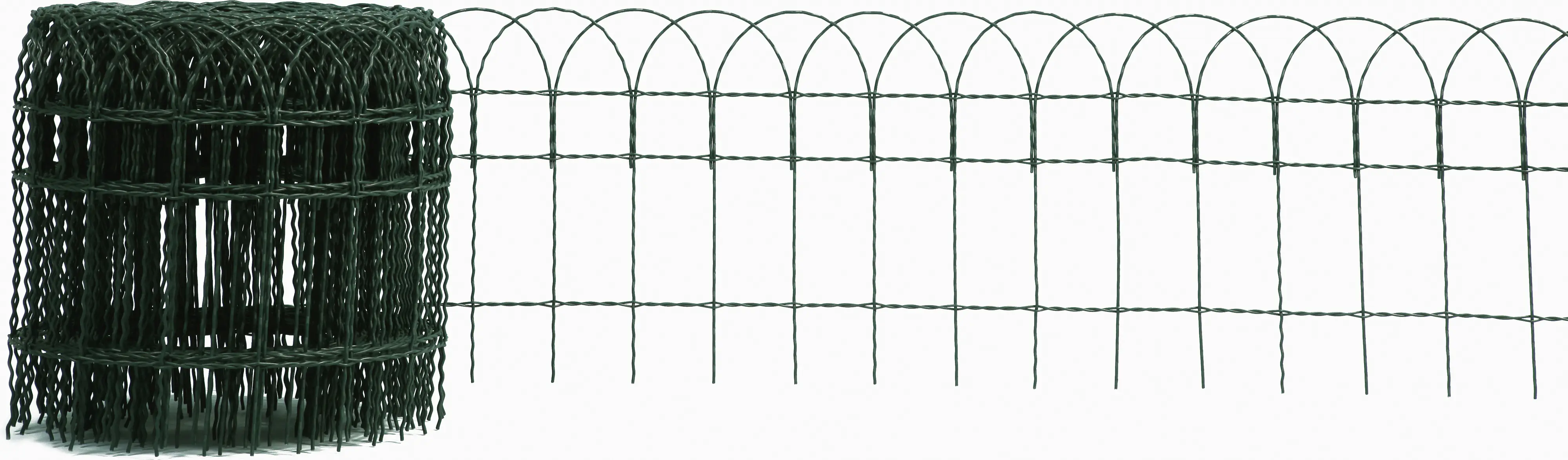 Floraworld Knotengeflecht-Zaun 10 m x 40 cm moosgrün