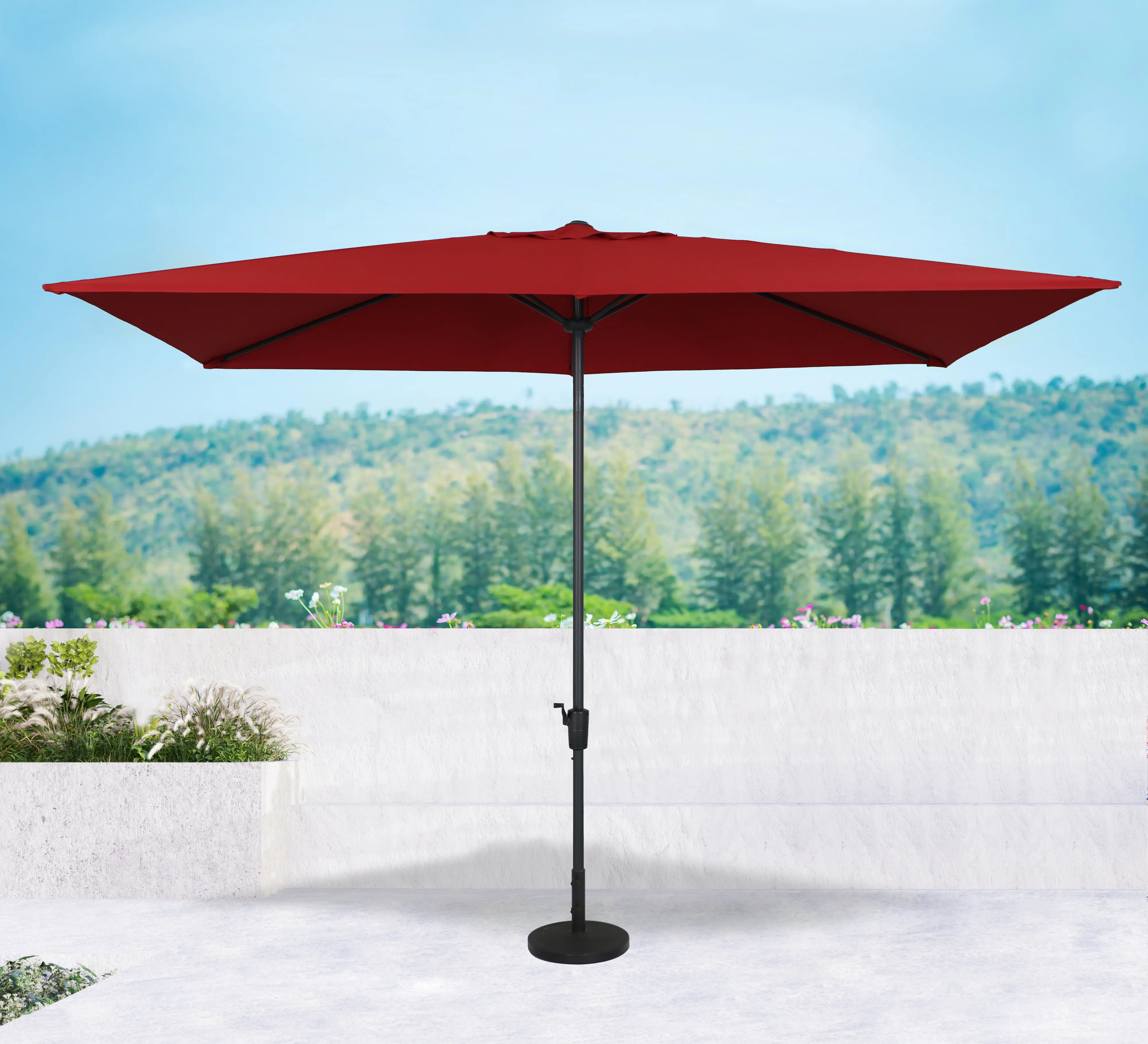 TrendLine Sonennschirm Lagos dunkelrot 200 x 300 cm 