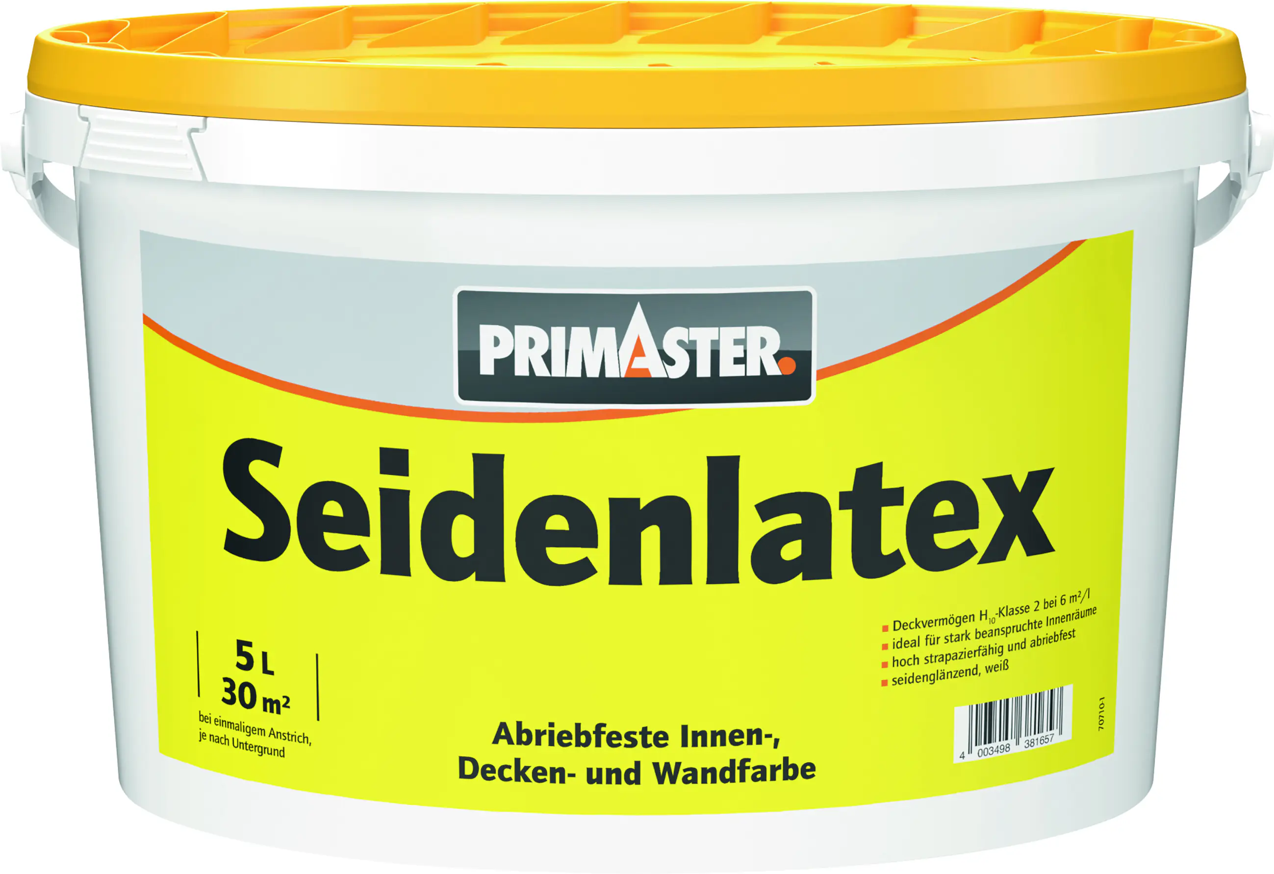 Primaster Latexfarbe seidenglänzend 5 L weiß 