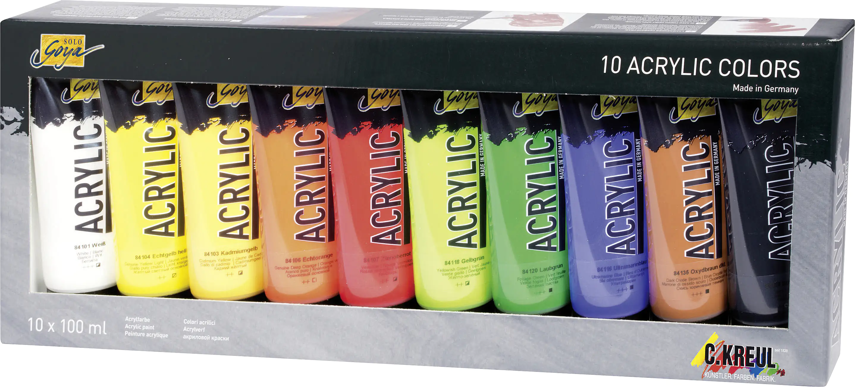 Kreul Solo Goya Acrylic Tuben 10er Set x 100 ml Kreul Solo Goya Acrylic Tuben 10er Set x 100 ml