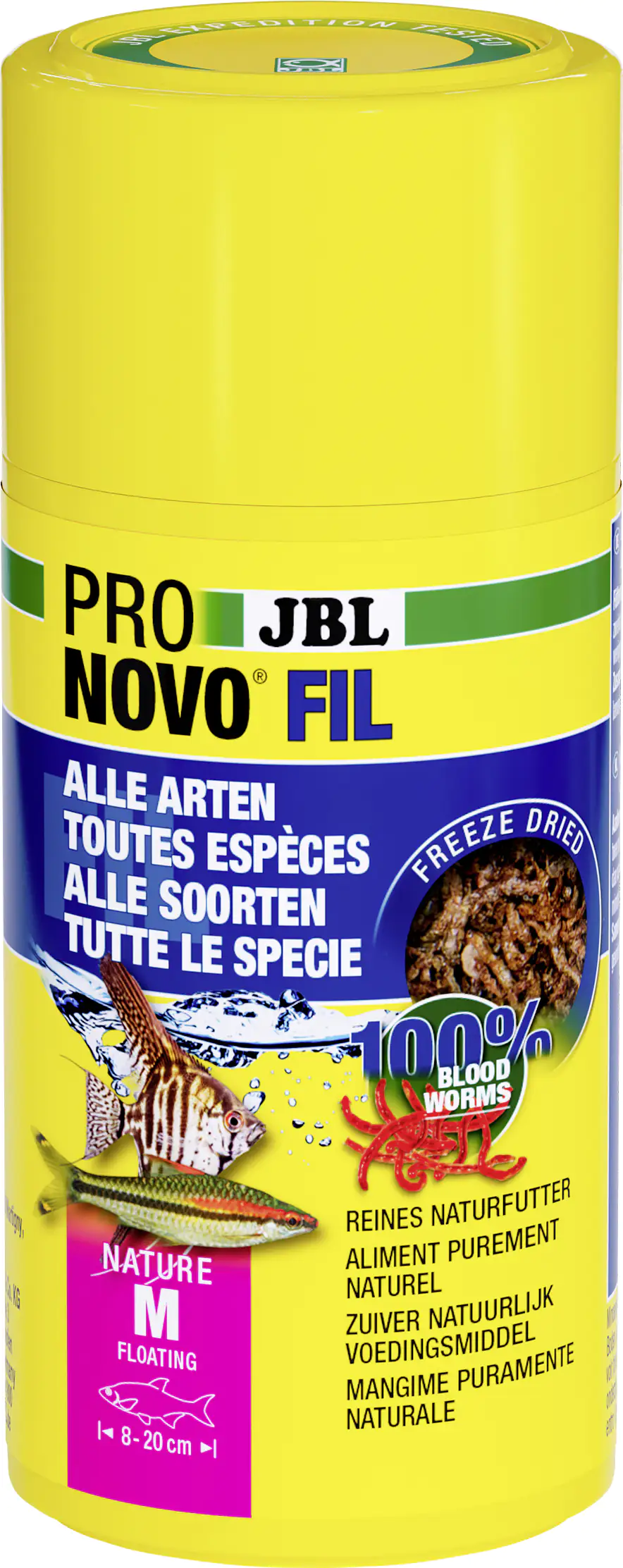 JBL Fischfutter Pronovo Fil Rote Mückenlarven Fischfuttr 100 ml