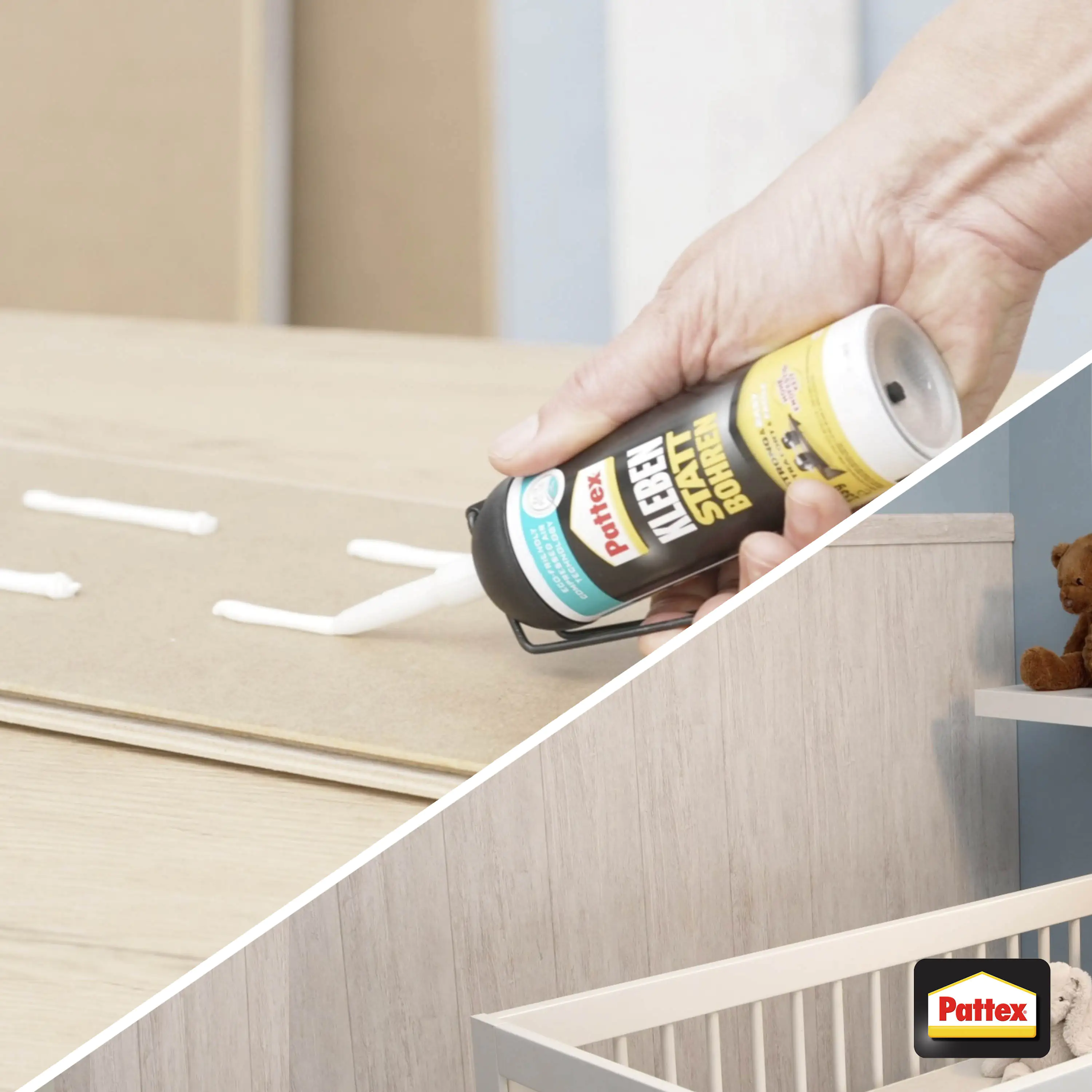 Pattex Kleben statt Bohren Montagekleber 133 g Spender, weiß Pattex Kleben statt Bohren Montagekleber 133 g Spender, weiß