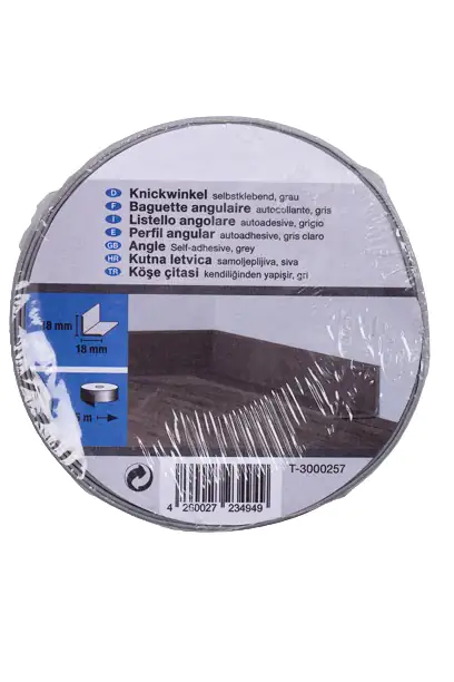 Primo Knickwinkel 5 m 18 x 18 mm grau selbstklebend