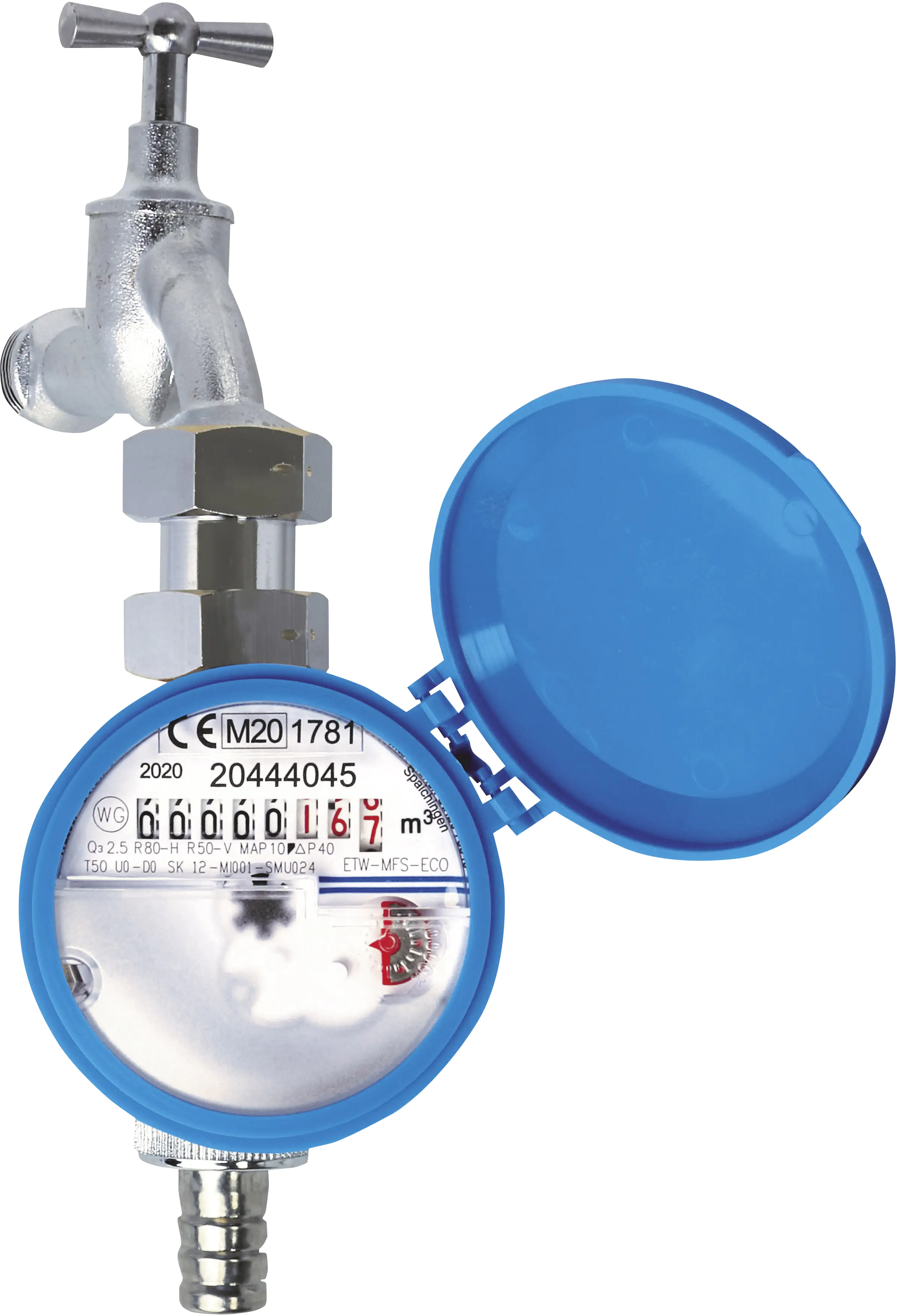 Zapfhahn Wasserzähler für Garten Eco 3/4" Kaltwasserzähler