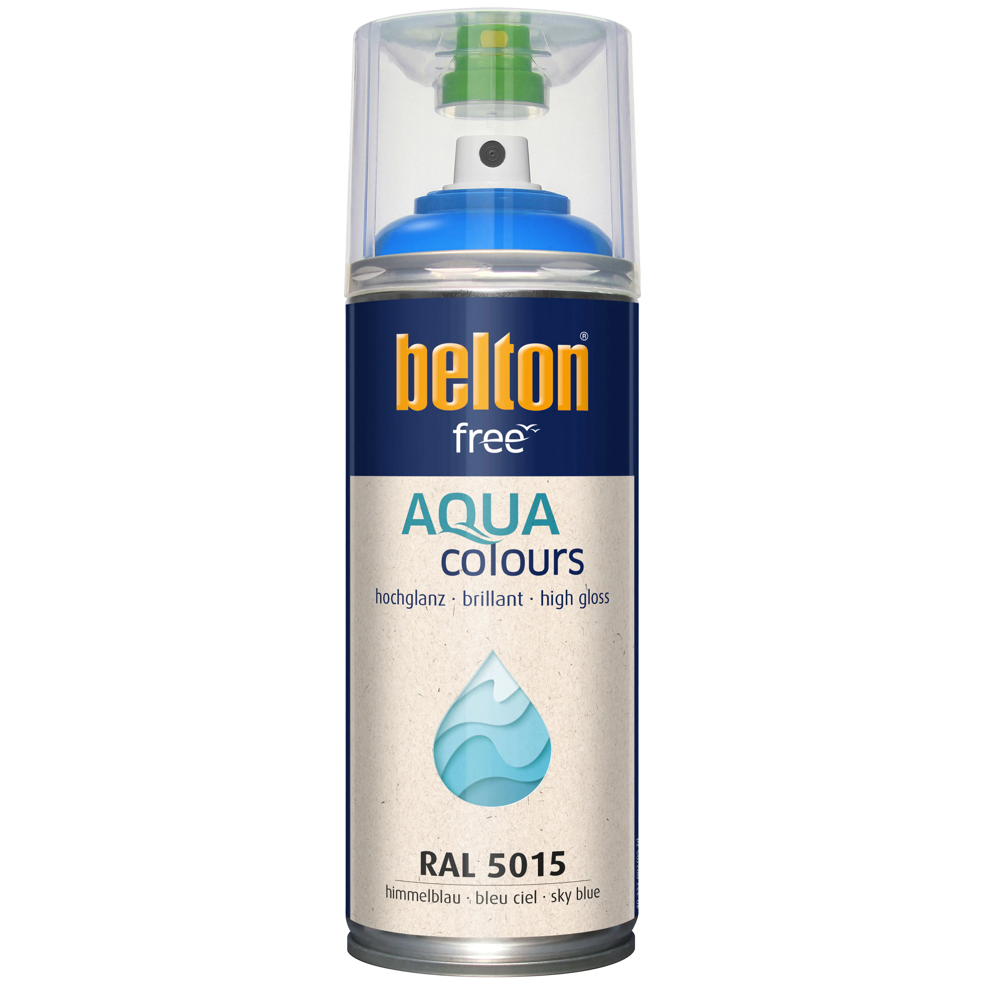 belton free Lackspray AQUAcolours 400 ml himmelblau hochglanz