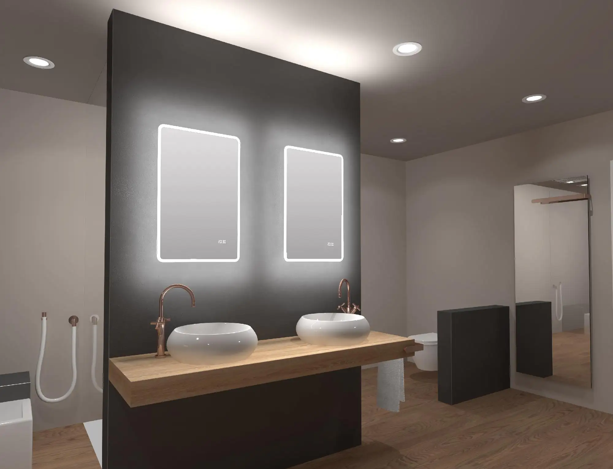 DSK LED Lichtspiegel Silver Sintra 45x70 cm DSK LED Lichtspiegel Silver Sintra 45x70 cm