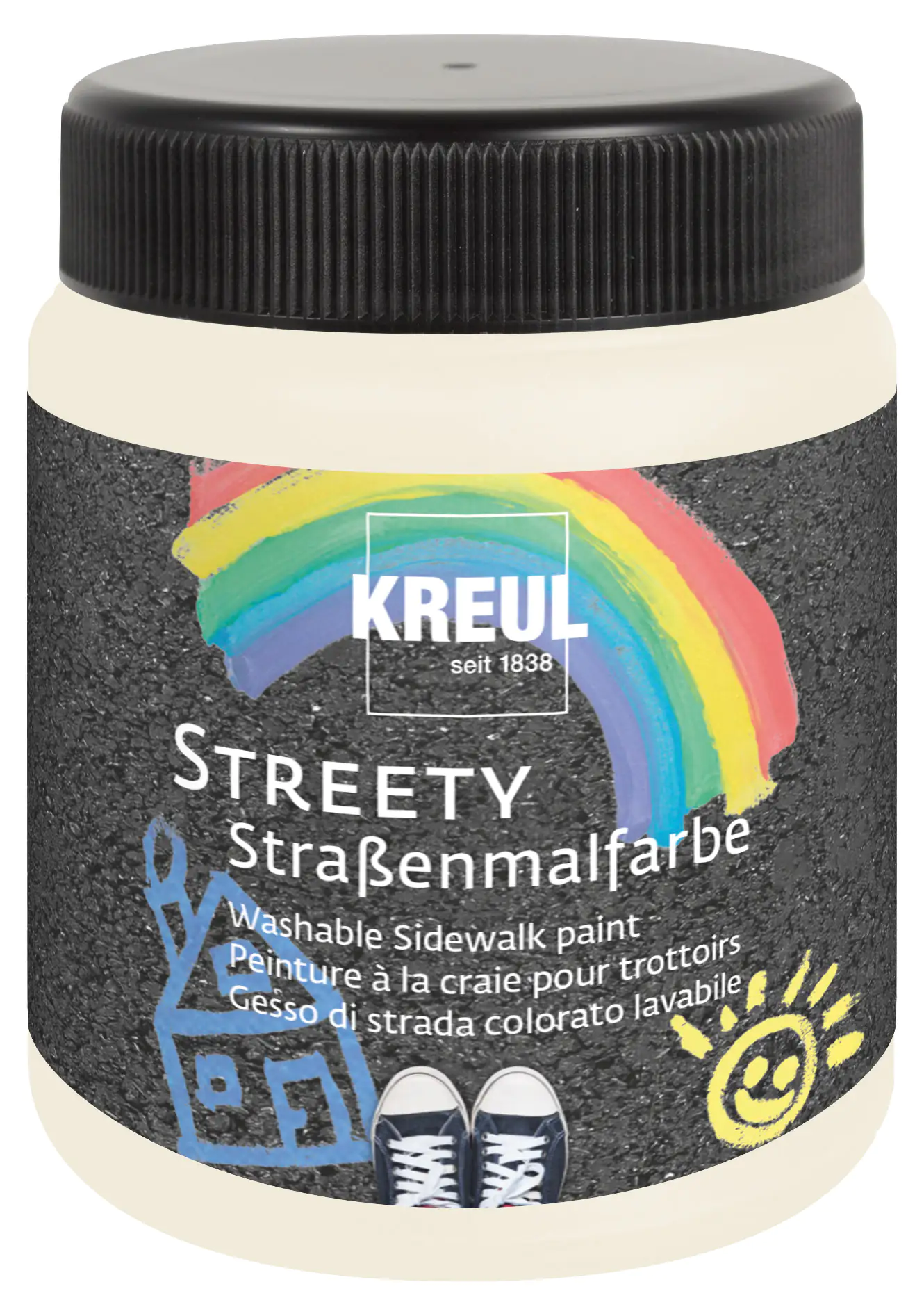 Kreul Streety Straßenmalfarbe Wolkenweiß 200 ml