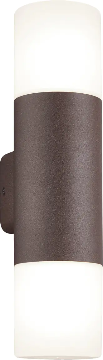 Trio Leuchten Außen-Wandleuchte Hoosic rostfarbig weiß Up- & Downlight