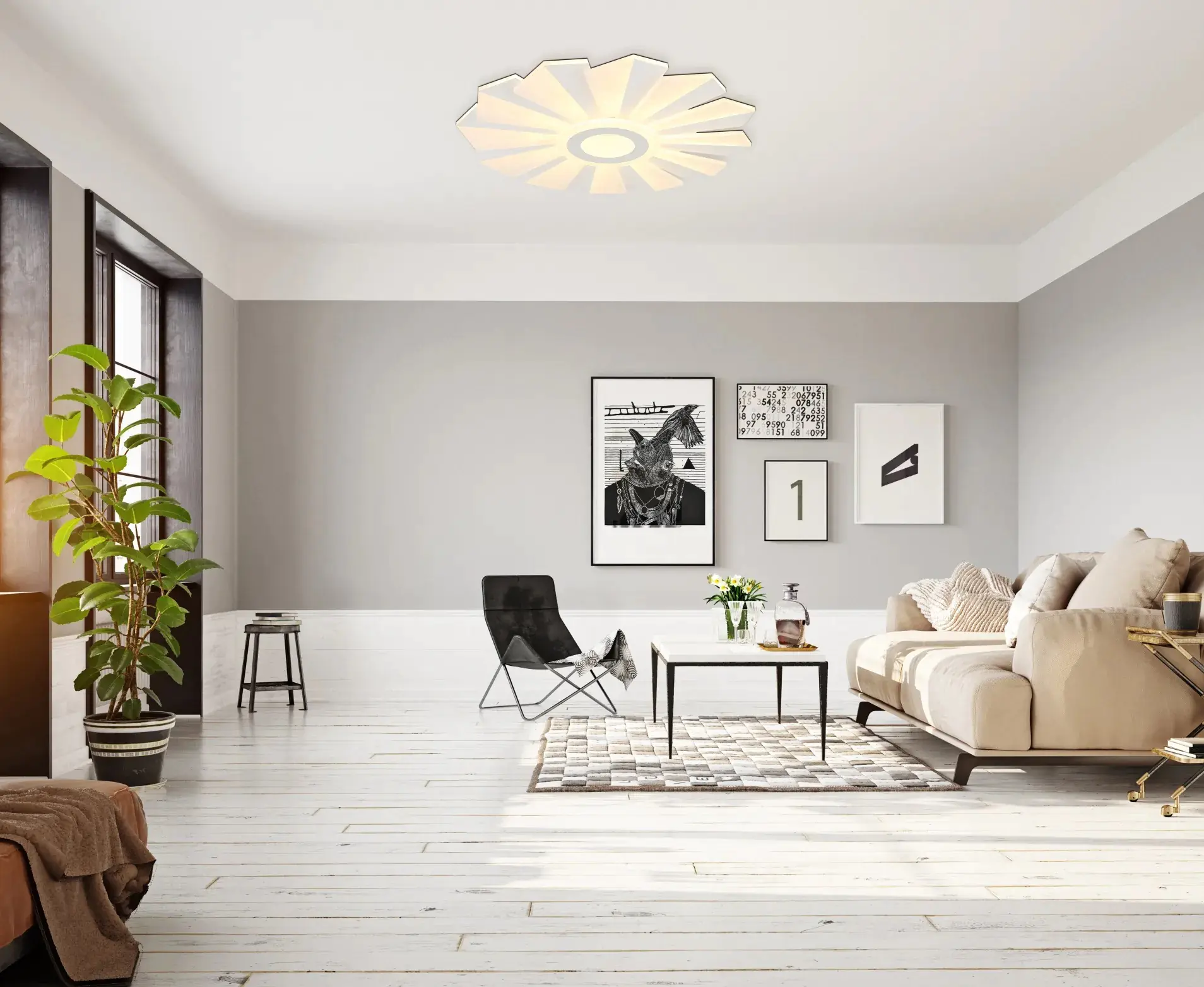 Globo LED-Deckenleuchte ALWINA Globo LED-Deckenleuchte ALWINA