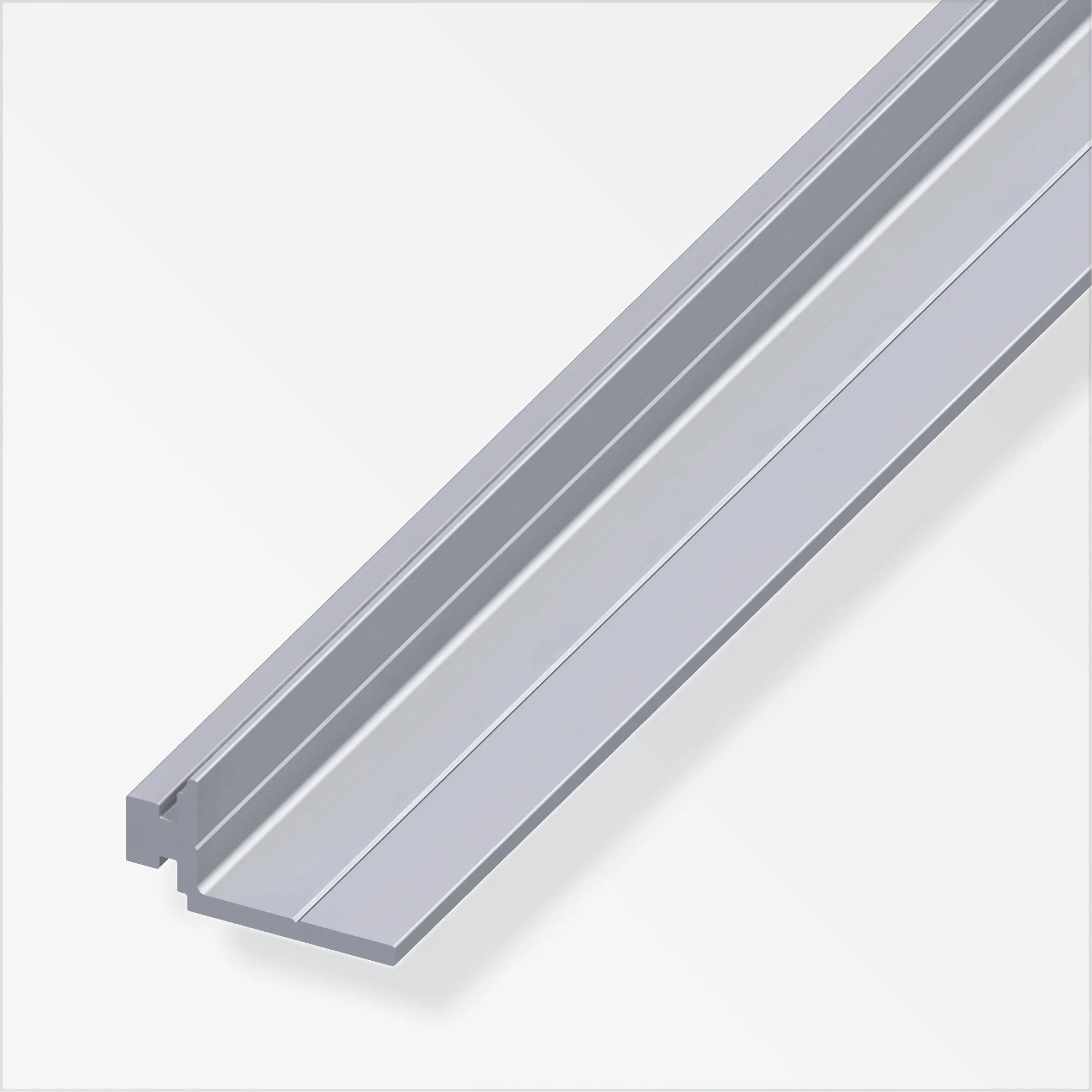 coaxis®-Auflage-Profil 1 m, 23.5 mm Aluminium roh blank
