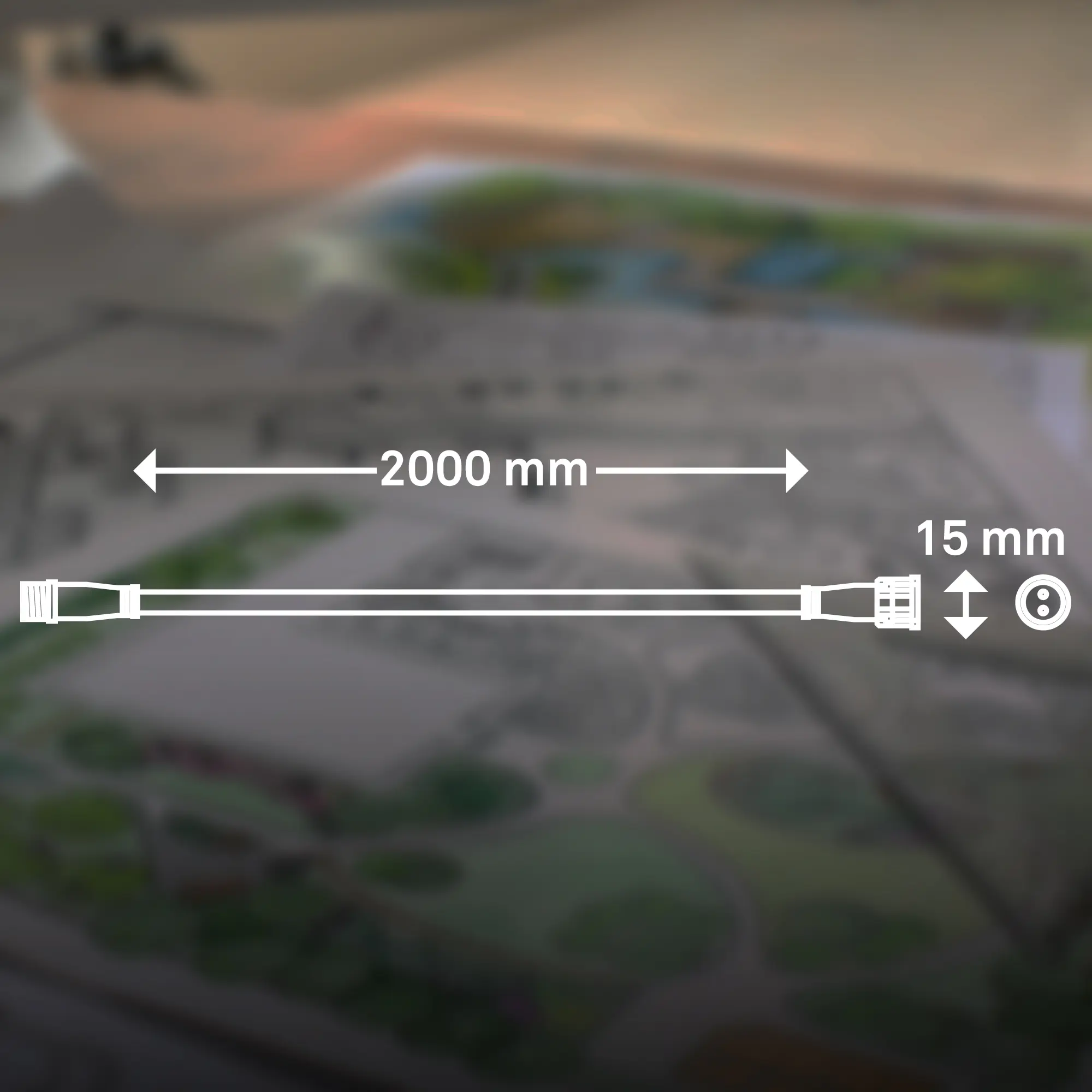 Briloner Verlängerung 3x2 m Connect to Shine 3er Set schwarz