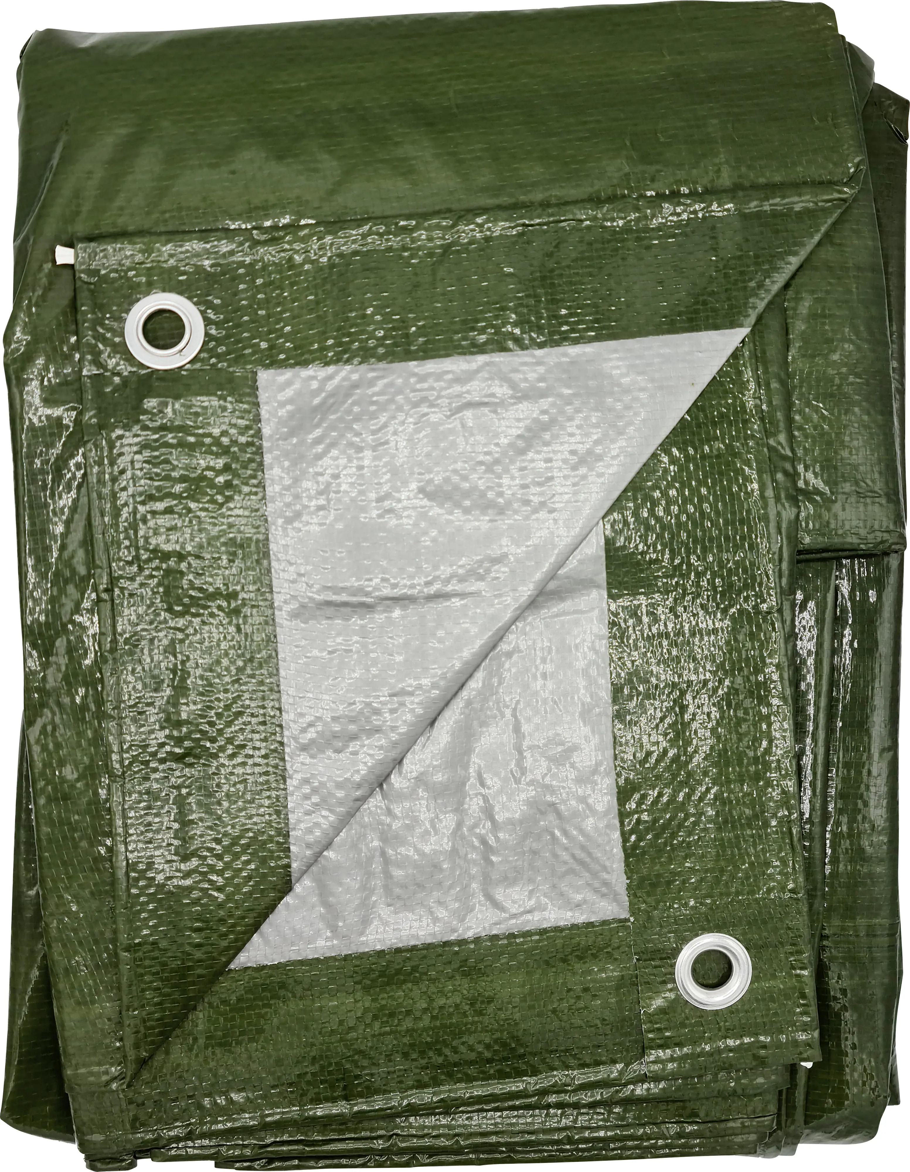 Jufol Schutzplane Profi grün/silber, 3 x 4 m, ca. 110 g/m²