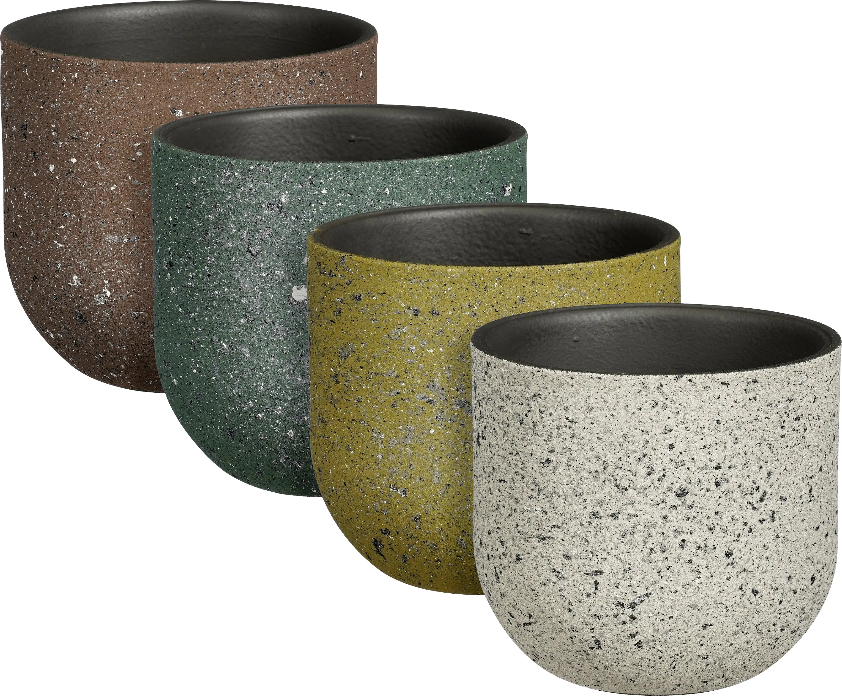 Mica Decorations Blumentopf Terrakotta Nora Ø 14 x 13 cm - 4 fach sortiert