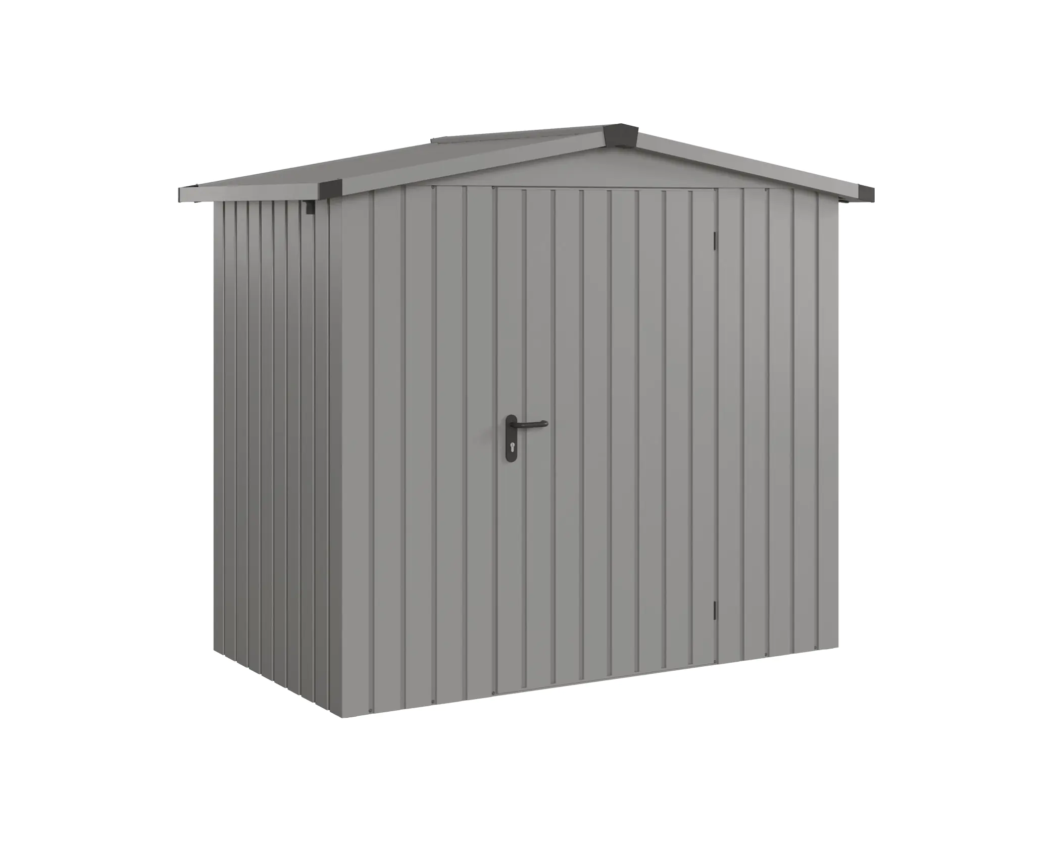EcoStar Metallgerätehaus Euroline ESD3 graualuminium 214 x 118 cm 1-flg. EcoStar Metallgerätehaus Euroline ESD3 graualuminium 214 x 118 cm 1-flg.