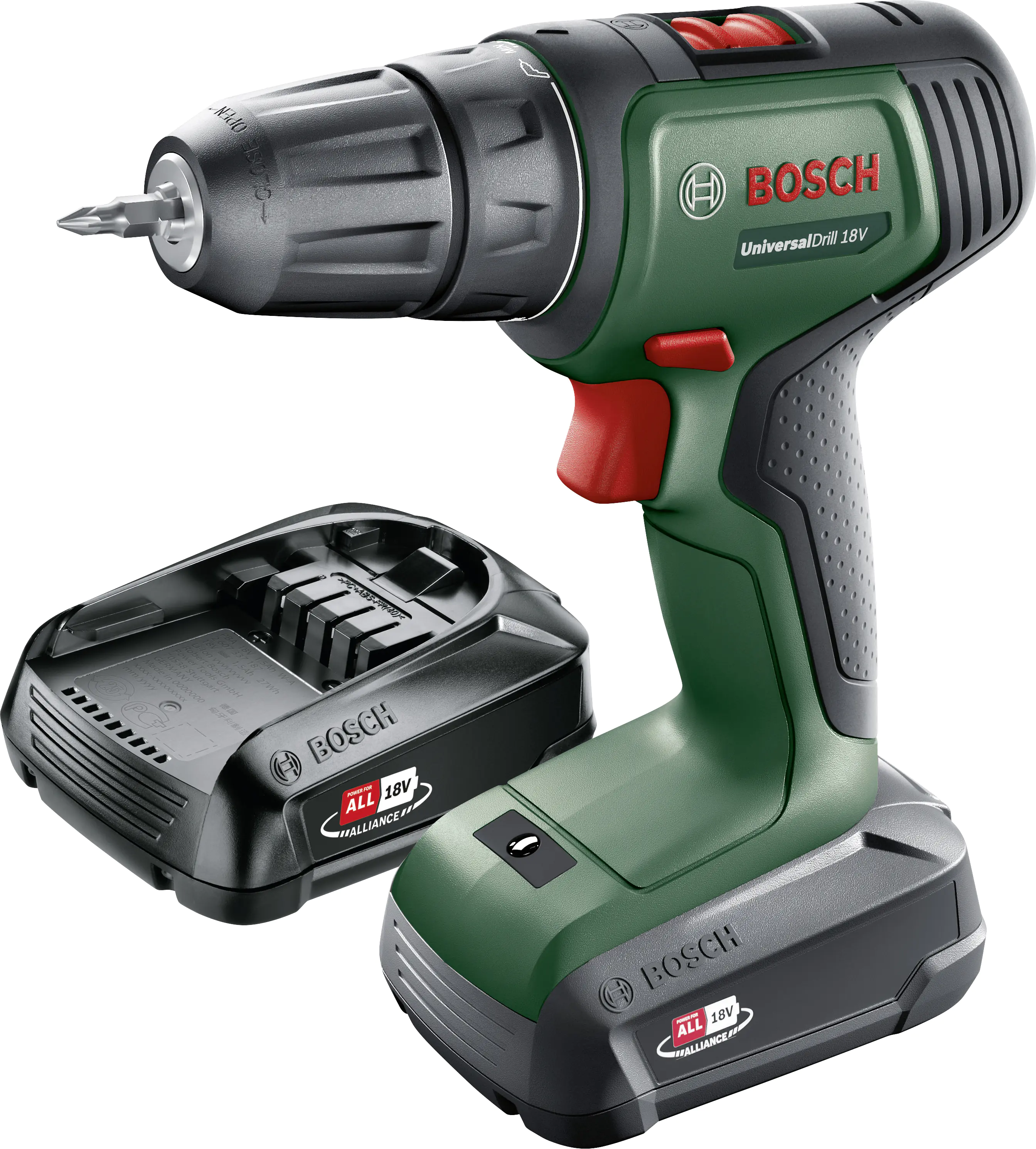 Bosch Akku-Bohrschrauber UniversalDrill 18 V 1,5 Ah mit Akku & Ladegerät Bosch Akku-Bohrschrauber UniversalDrill 18 V 1,5 Ah mit Akku & Ladegerät