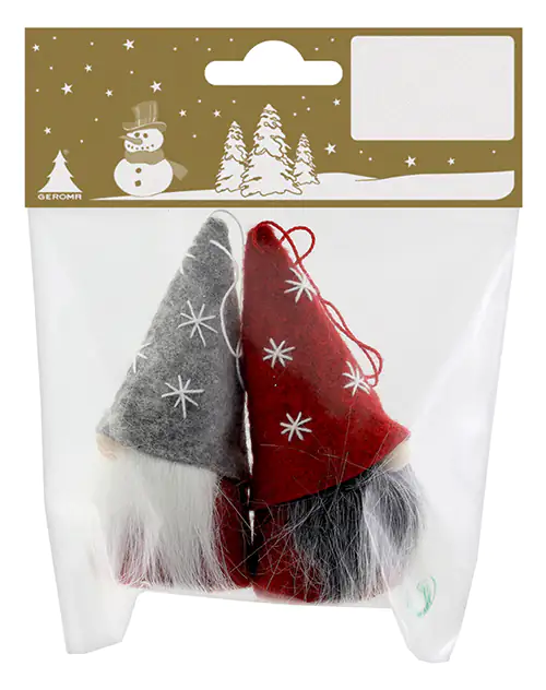 Weihnachtsanhänger Wichtel 8 cm , 2 Stück Weihnachtsanhänger Wichtel 8 cm , 2 Stück