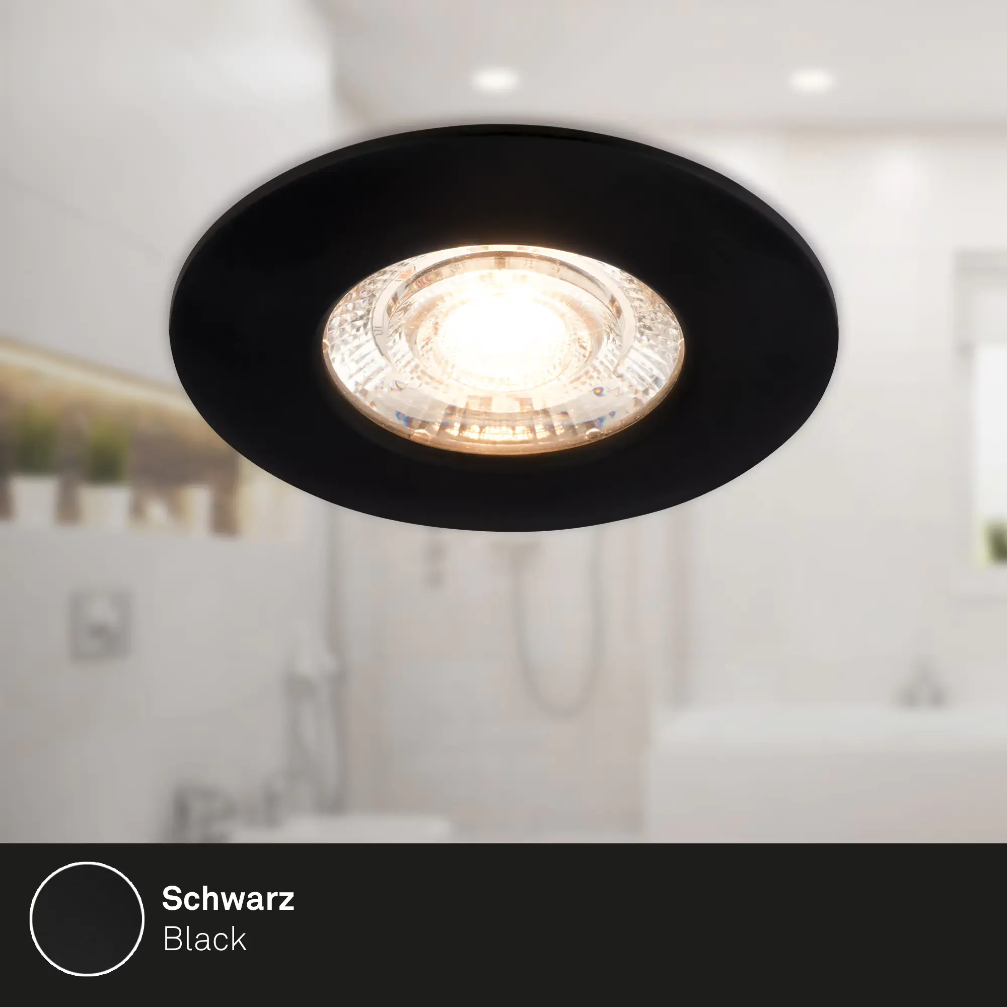 Briloner LED-Einbauleuchten Kulana Mini 3er Set Mini 3,6W 350lm schwarz