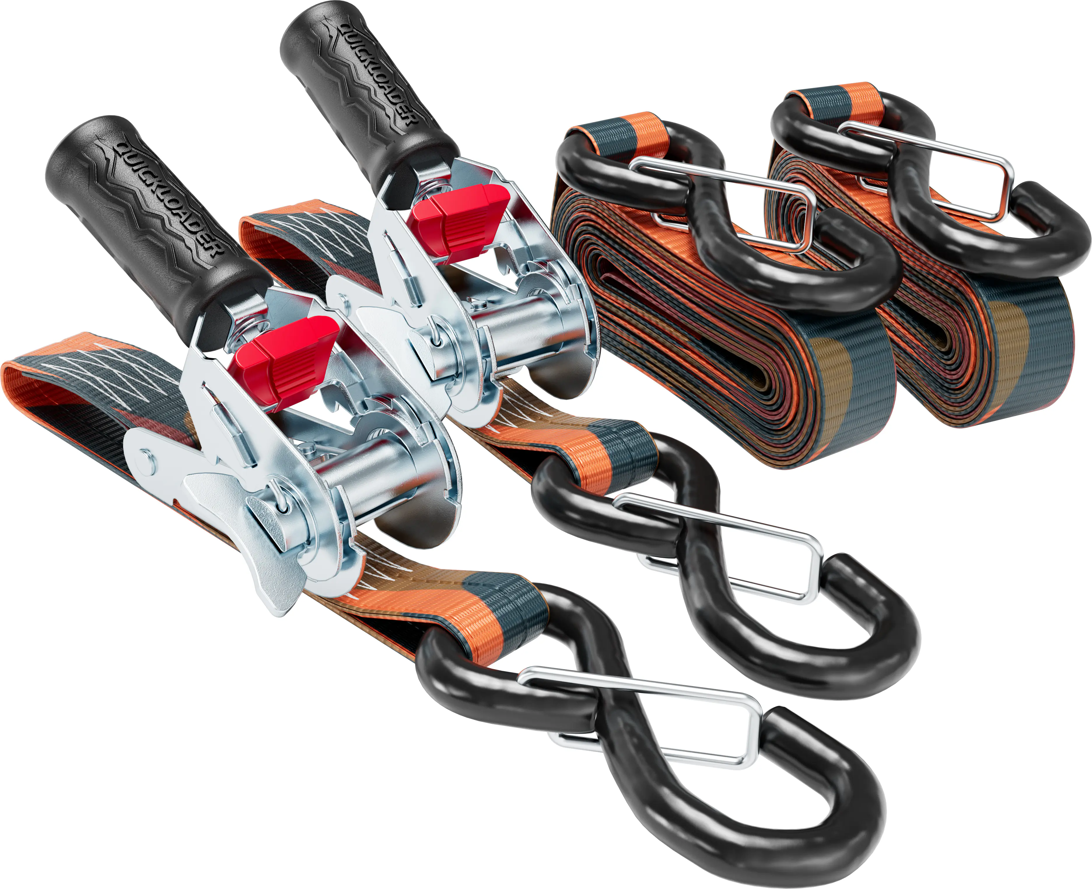 QUICKLOADER® Spanngurt 25 mm x 4 m 2 Stück camouflage