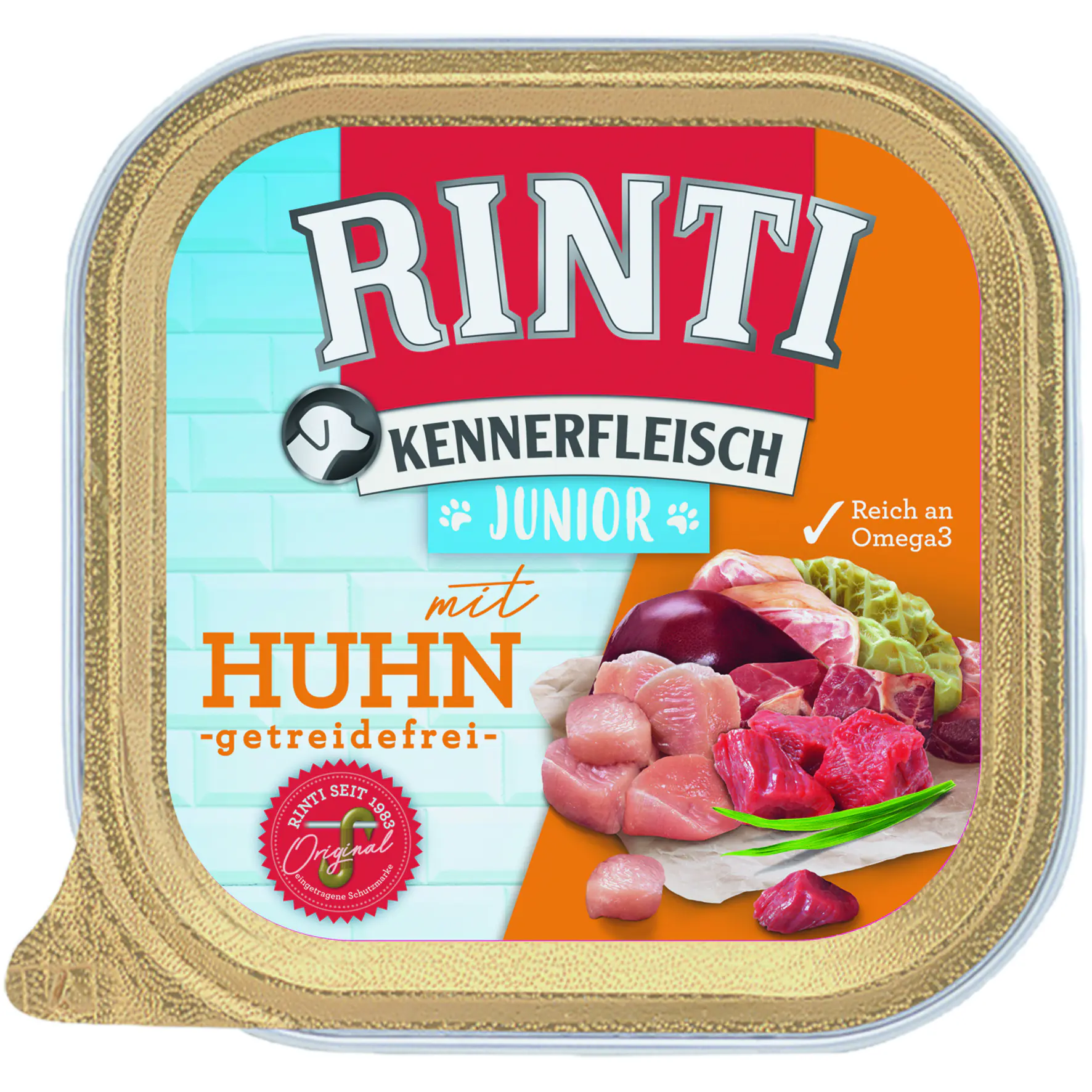 Rinti Kennerfleisch Hundenassfutter Junior getreidefrei 300 g Huhn