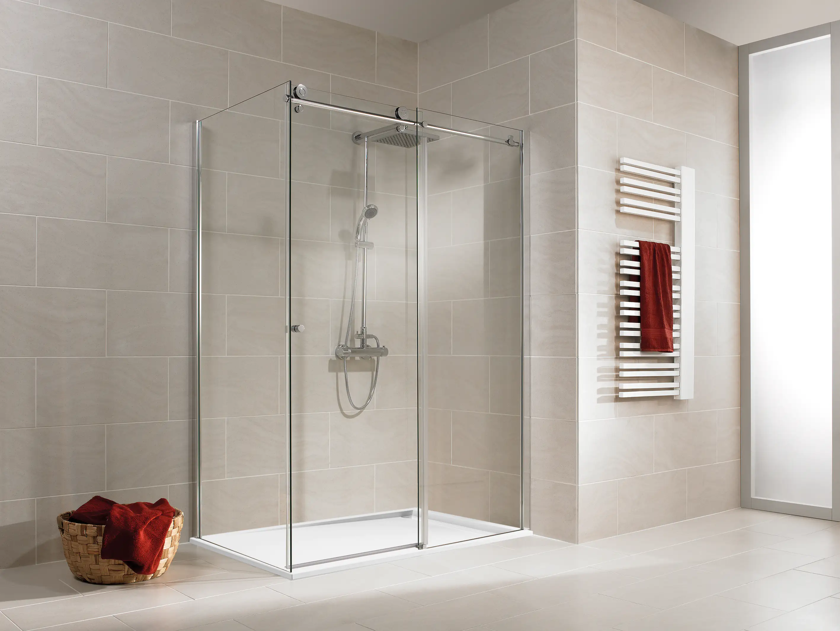 4060991038501 Schulte Schiebetür Seitenwand 90 x 140 x 200 cm MasterClass