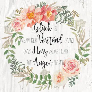 Deco-Canvas Bild - Herz und Augen 35 x 35 cm