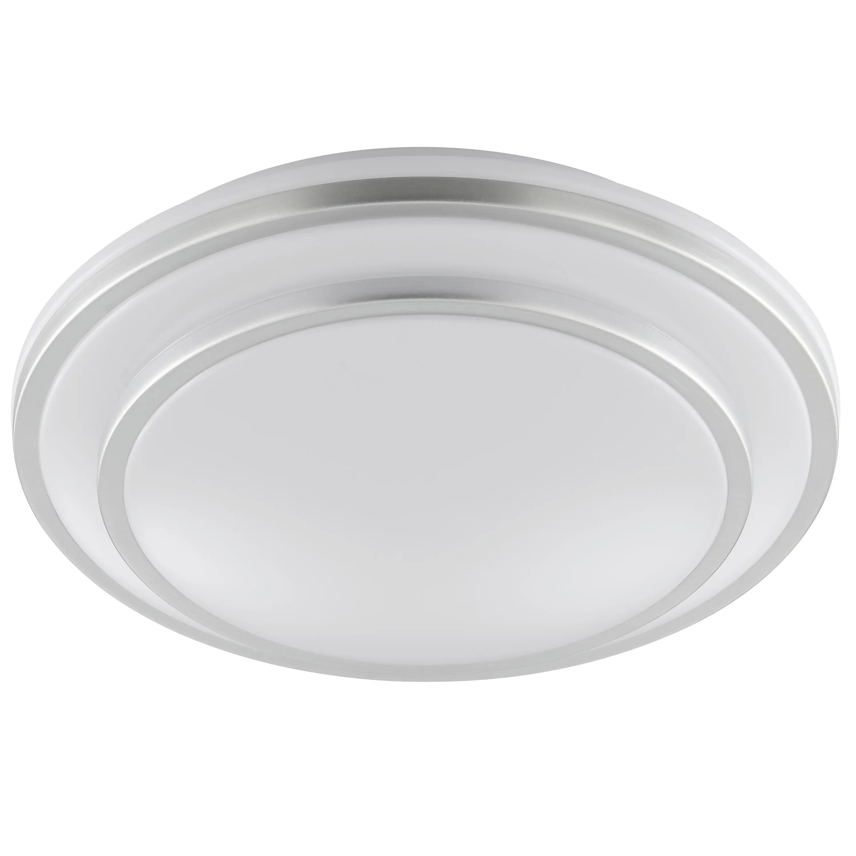 Brilliant LED Deckenleuchte Luciano Ø 29,5 x 6,5 cm neutralweiß aluminium weiß