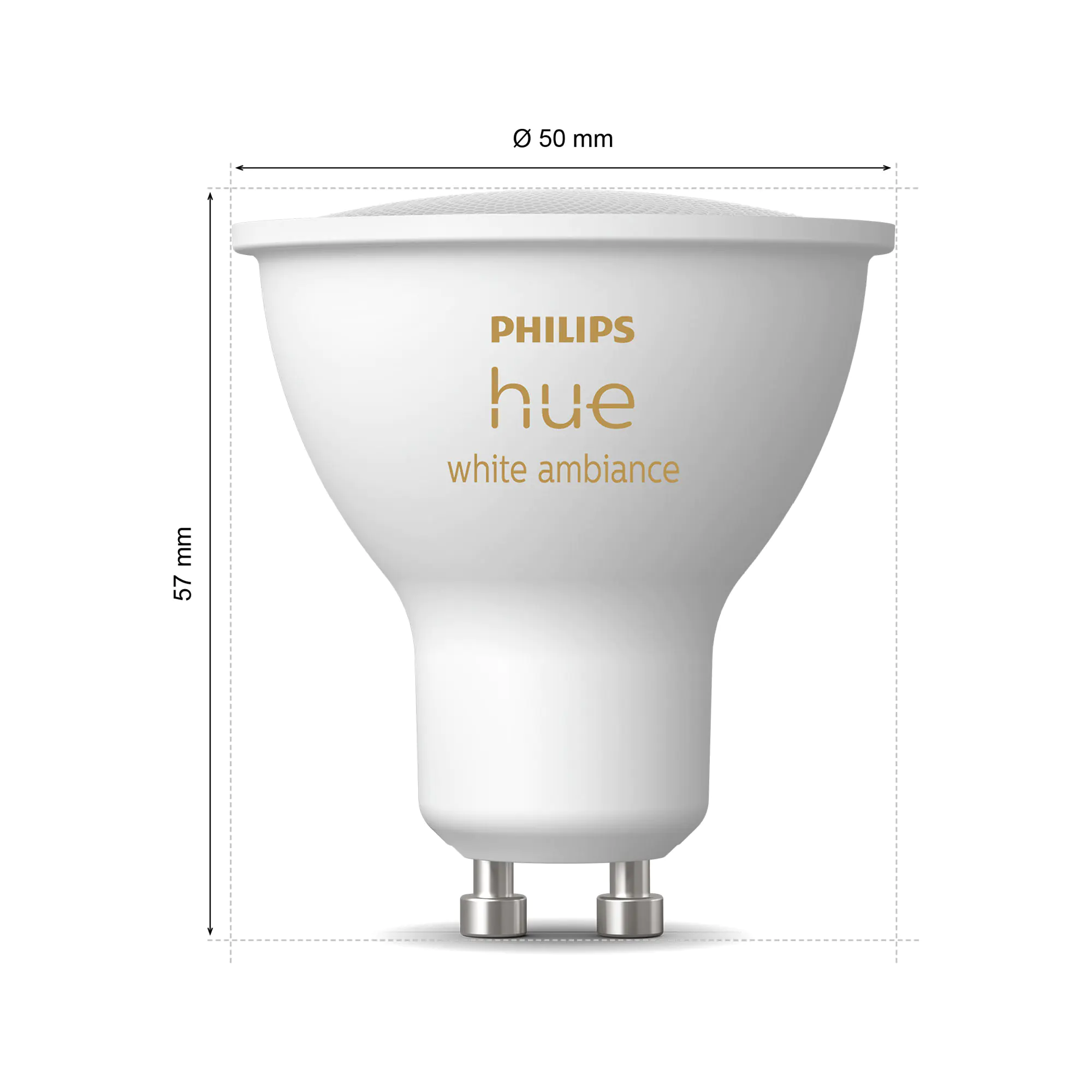 Philips Hue LED-Leuchtmittel Spot GU10 4,2W neutralweiß smart  Philips Hue LED-Leuchtmittel Spot GU10 4,2W neutralweiß smart