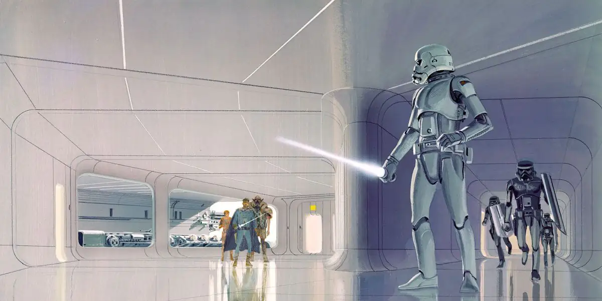 4055065510809 Komar Vlies Fototapete Star Wars Classic Vorsicht Stormtrooper 500 x 250 cm