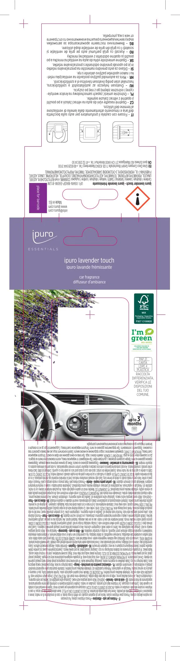 ipuro Essentials Autoduft Lavender Touch