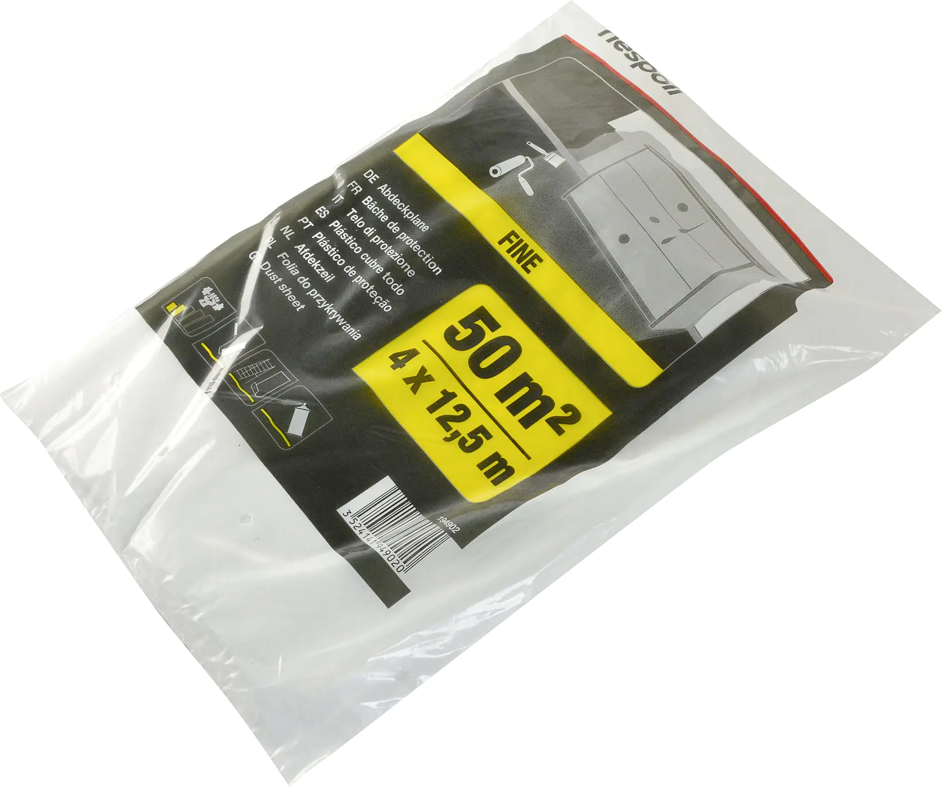 Nespoli Abdeckplane 8,5 my 4 x 12,5 m = 50 m² transparent Nespoli Abdeckplane 8,5 my 4 x 12,5 m = 50 m² transparent