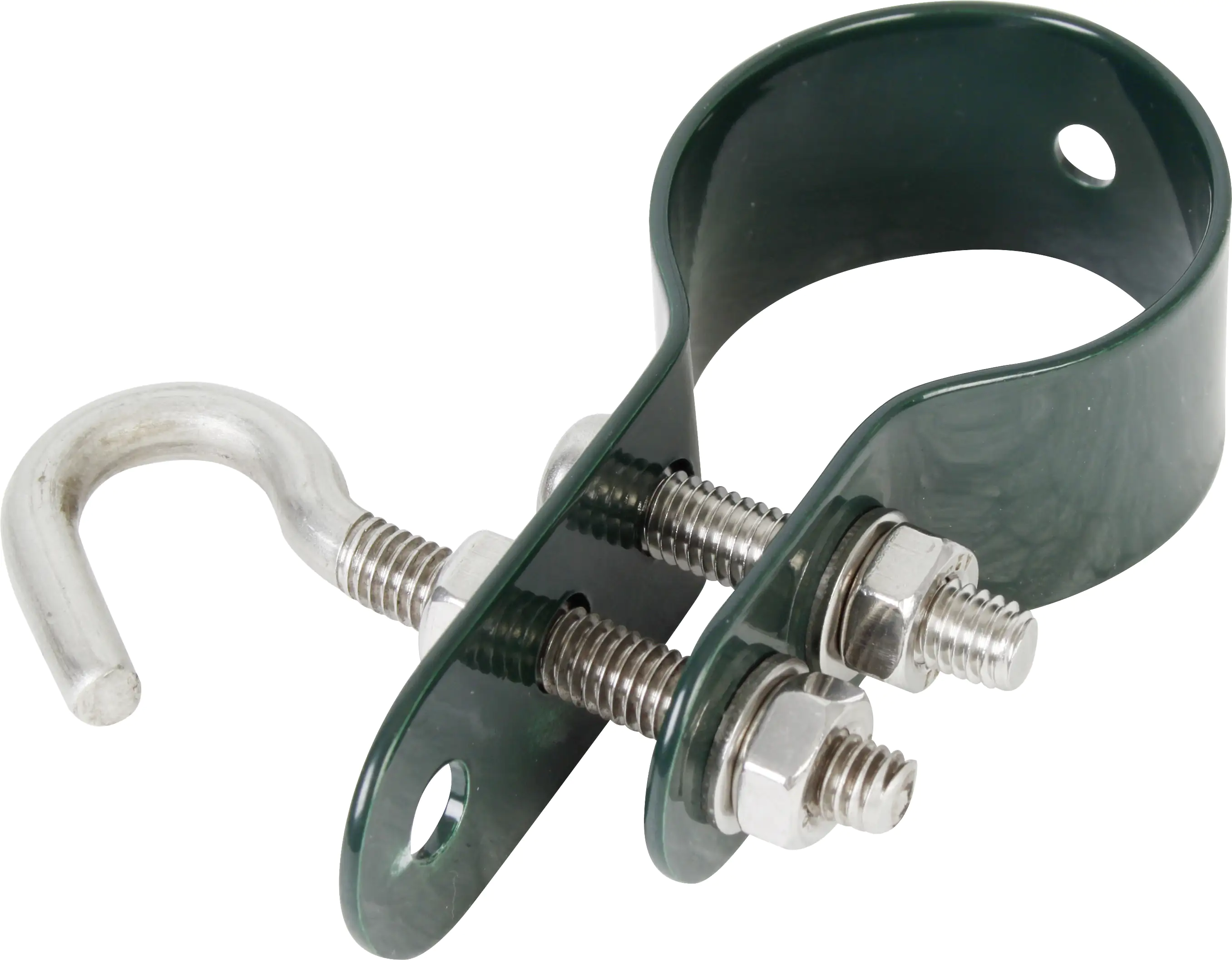 Alberts Schelle zur Befestigung von Geflechtspannstäben Ø 34 mm grün Alberts Schelle zur Befestigung von Geflechtspannstäben Ø 34 mm grün