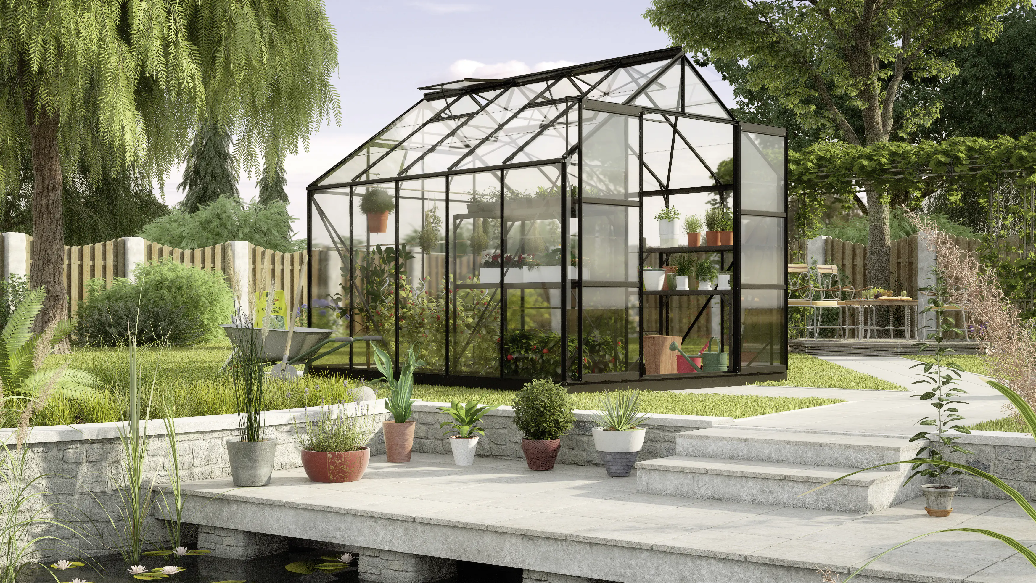 Vitavia Gewächshaus Uranus 8300 254 x 317 cm 3 mm Sicherheitsglas