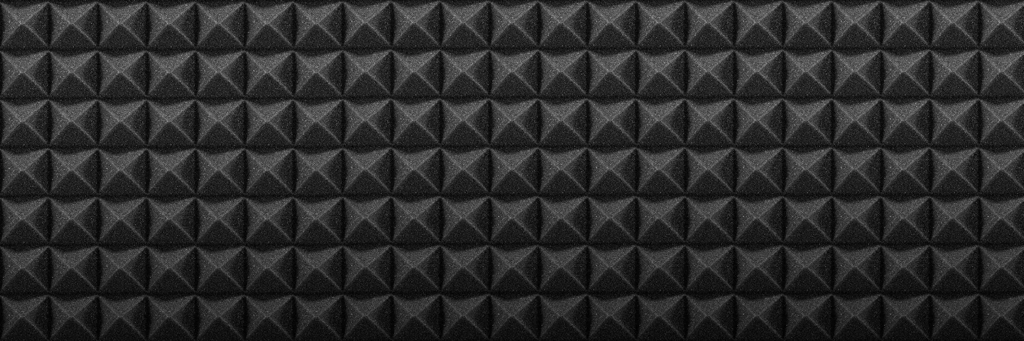 Akupur Schaumstoffpyramidenplatte Akustik anthrazit 100 x 100 cm