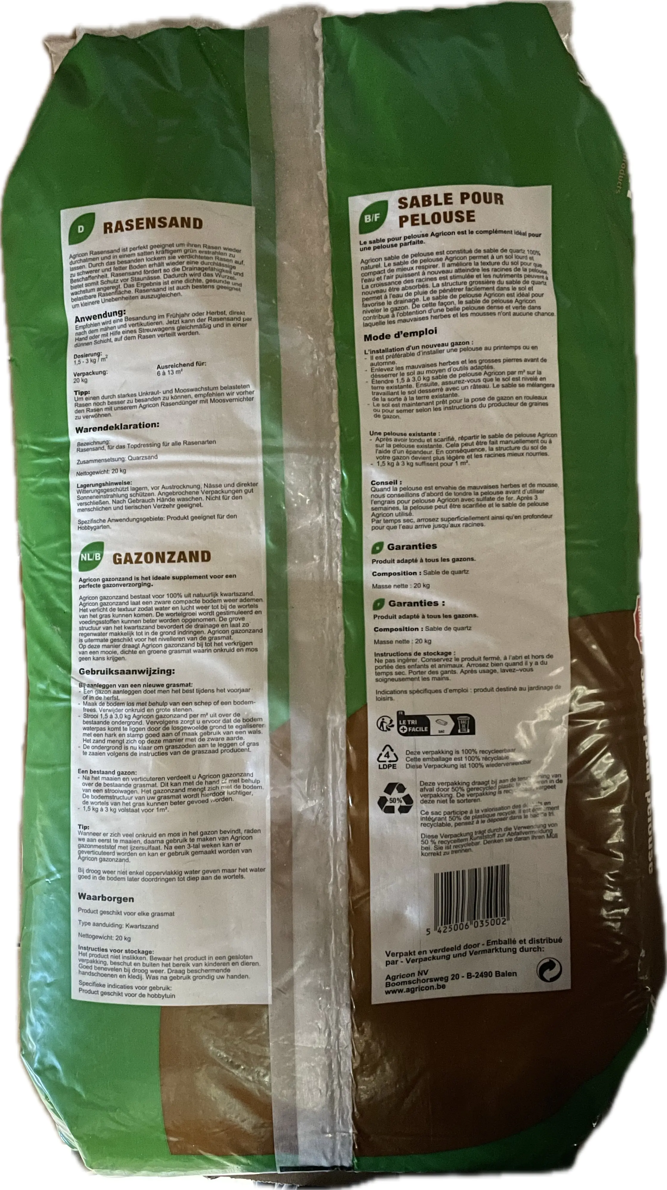 Agricon Rasensand 20 kg Agricon Rasensand 20 kg