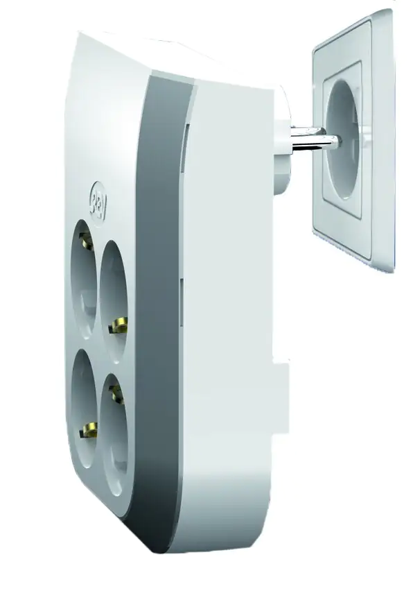 REV Multi-Power Steckdosenerweiterung 4-fach weiß, mit Abstandshalter REV Multi-Power Steckdosenerweiterung 4-fach weiß, mit Abstandshalter