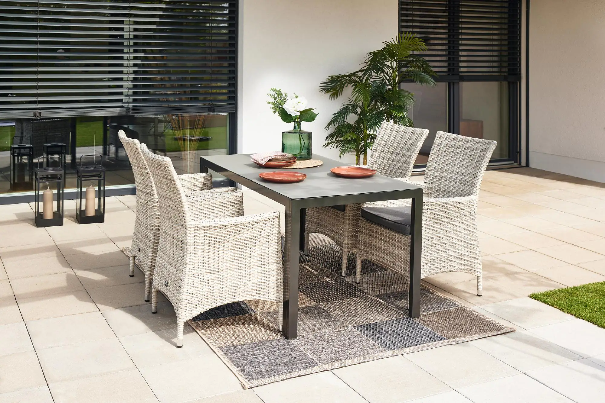 Primaster Diningsessel Nardo XL aus Kunststoffgeflecht, greyline Primaster Diningsessel Nardo XL aus Kunststoffgeflecht, greyline