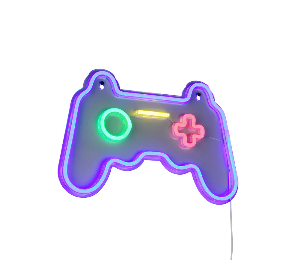 Reality LED Wandleuchte Gamer Controller 41 x 28 cm warmweiß transparent Reality LED Wandleuchte Gamer Controller 41 x 28 cm warmweiß transparent