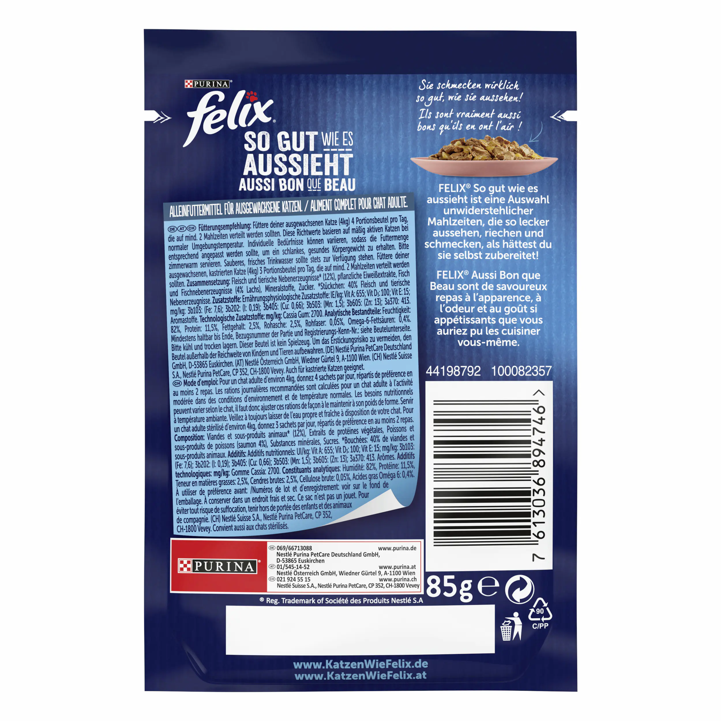 Felix So gut wie es aussieht in Gelee mit Lachs 85 g