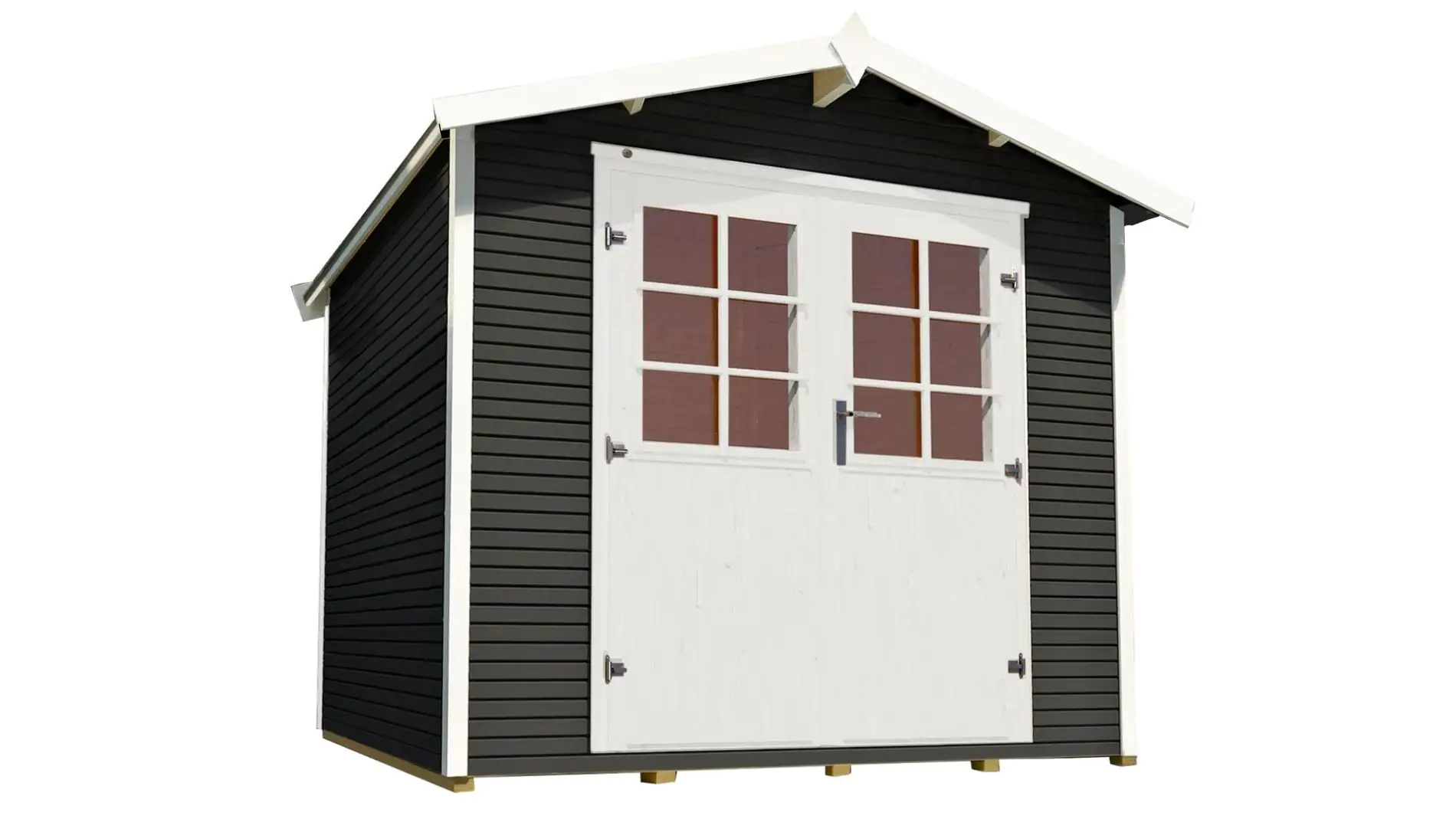 Weka Gartenhaus Kajsa 301 x 295 cm anthrazit  mit Fußboden Weka Gartenhaus Kajsa 301 x 295 cm anthrazit  mit Fußboden