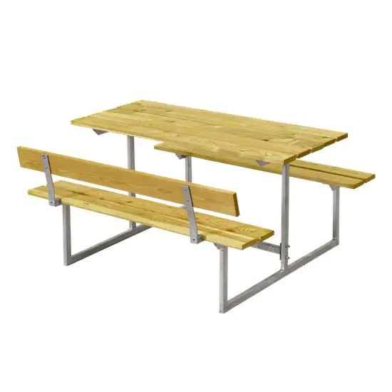 Plus Kindermöbel Basic 110 x 110 x 55 cm, 1 Rückenlehne, Kiefer/Fichte