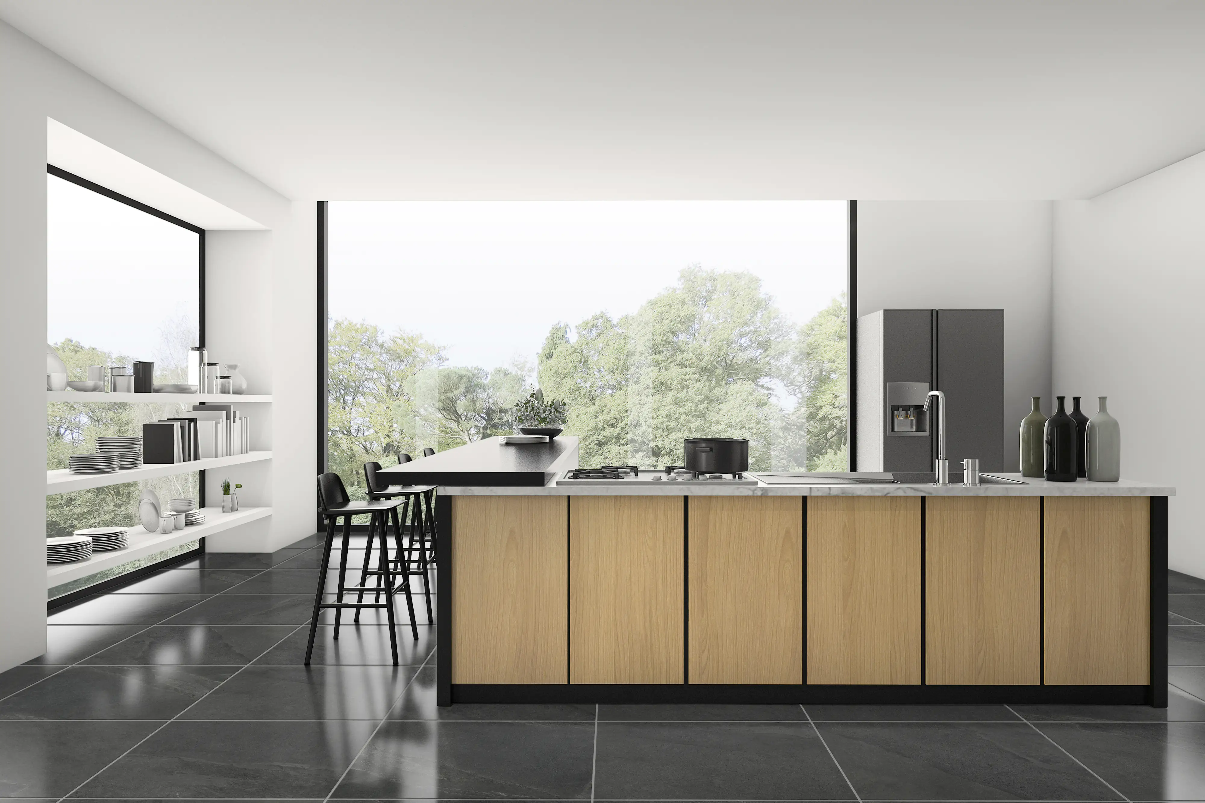 Terrassenplatte Feinsteinzeug Concept 60 x 60 x 2 cm antrazit Terrassenplatte Feinsteinzeug Concept 60 x 60 x 2 cm antrazit