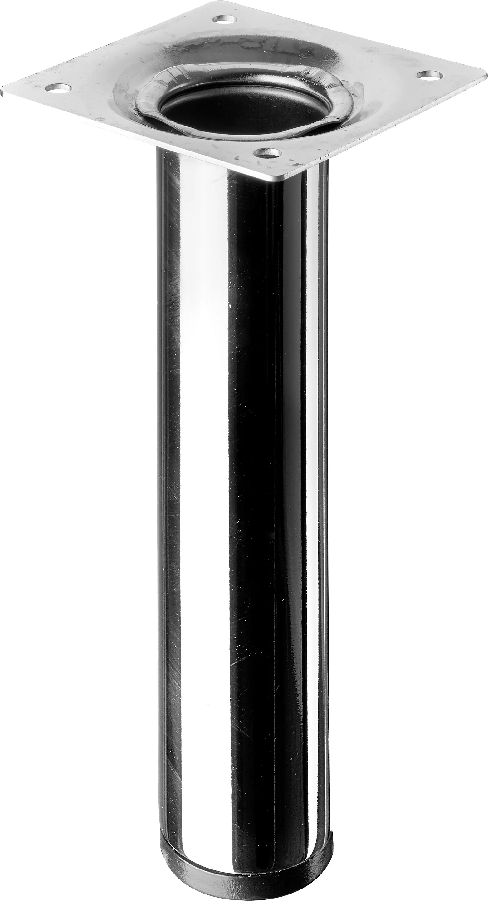 Hettich Tischbein 3,0 x 15 cm Stahl verchromt -  1 Stück