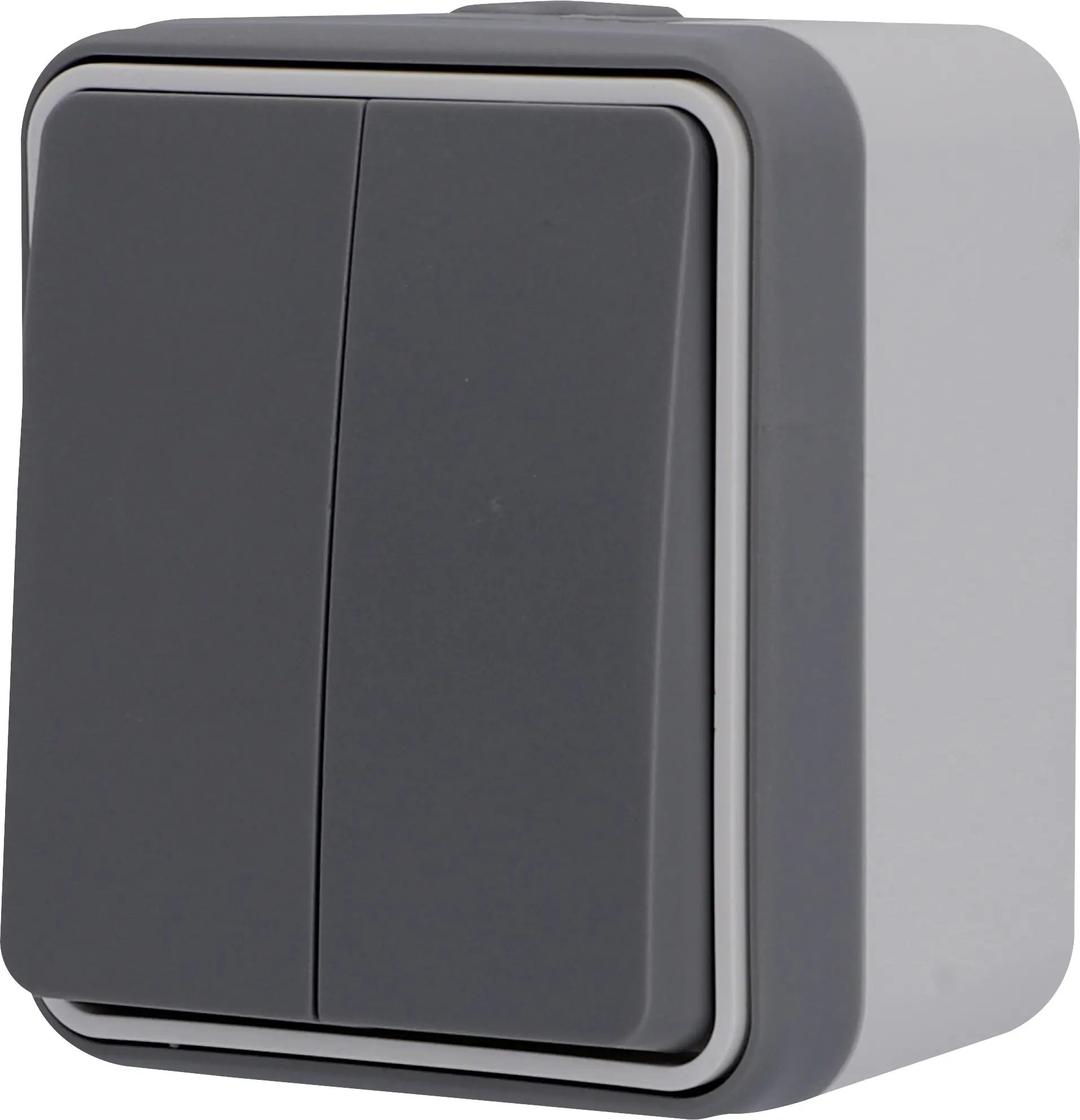 Unitec Serienschalter Feuchtraum Mini, dunkelgrau, Aufputz Unitec Serienschalter Feuchtraum Mini, dunkelgrau, Aufputz