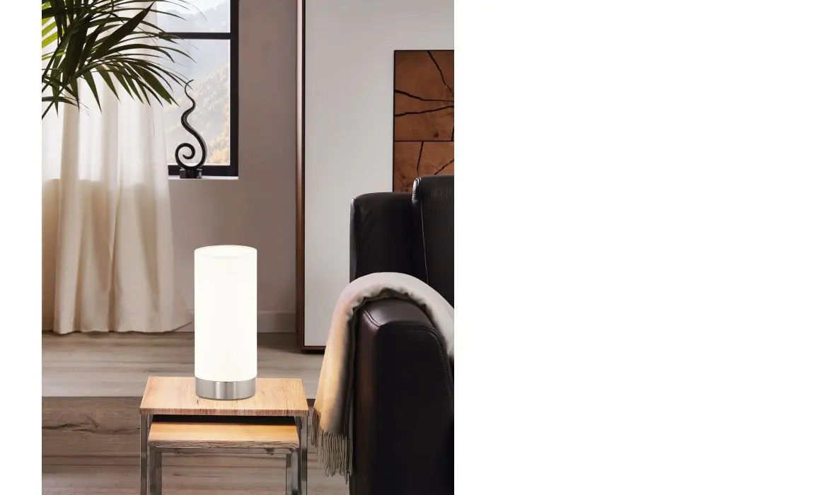 Eglo Tischleuchte Damasco 1 nickel-matt 21,5 x 10 cm E27, max. 60 W Eglo Tischleuchte Damasco 1 nickel-matt 21,5 x 10 cm E27, max. 60 W