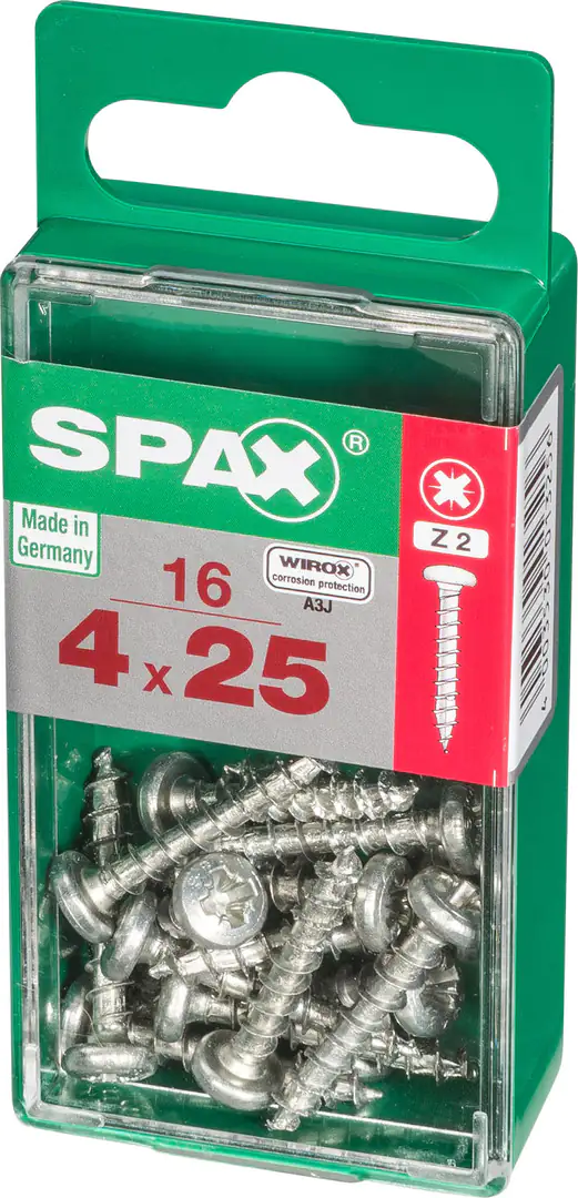 Spax Universalschrauben 4.0 x 25 mm TX 20 - 16 Stk.