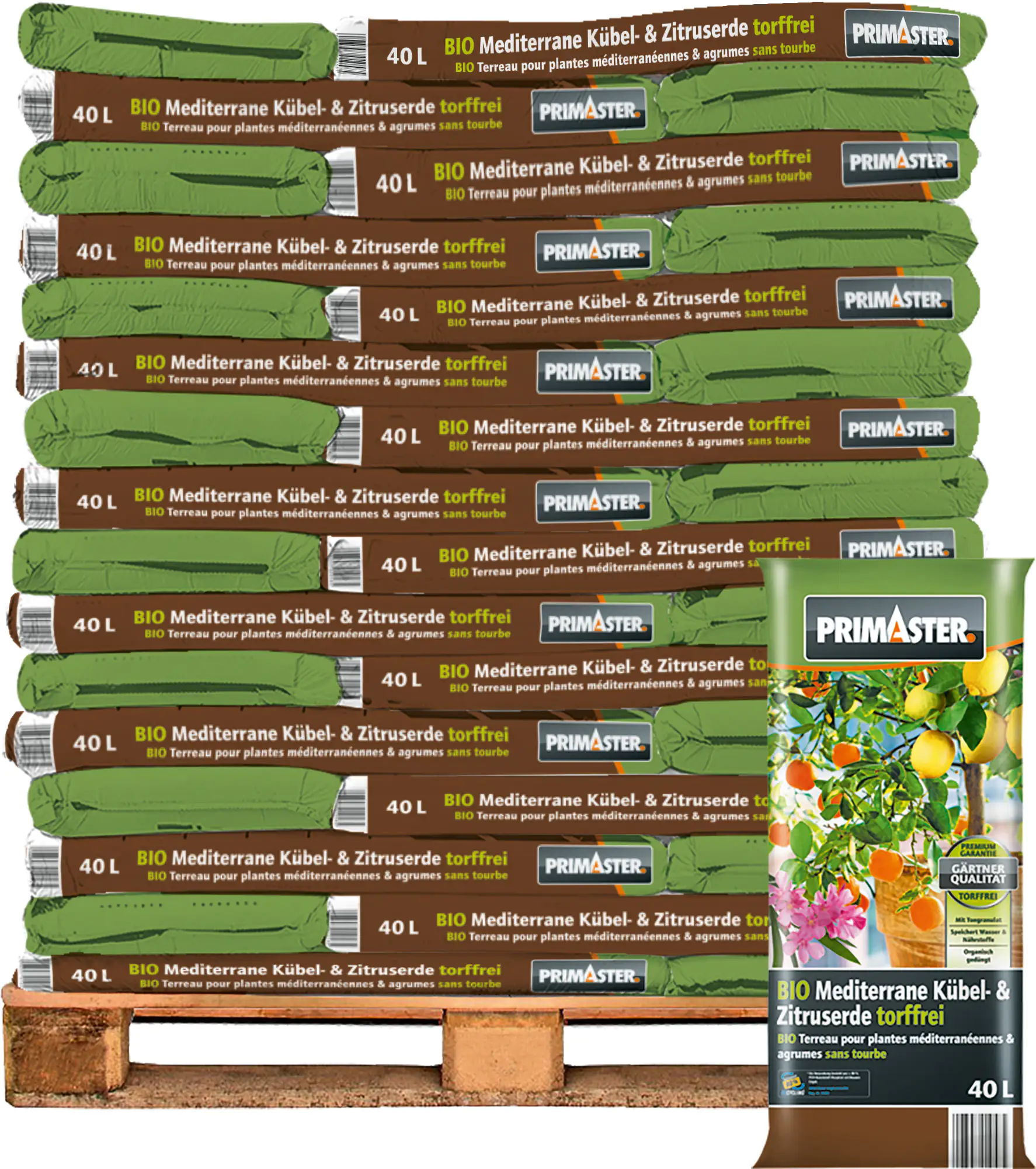 Primaster Mediterrane Kübel und Zitrus Erde 40 L Palettenabnahme 51 Pack Primaster Mediterrane Kübel und Zitrus Erde 40 L Palettenabnahme 51 Pack